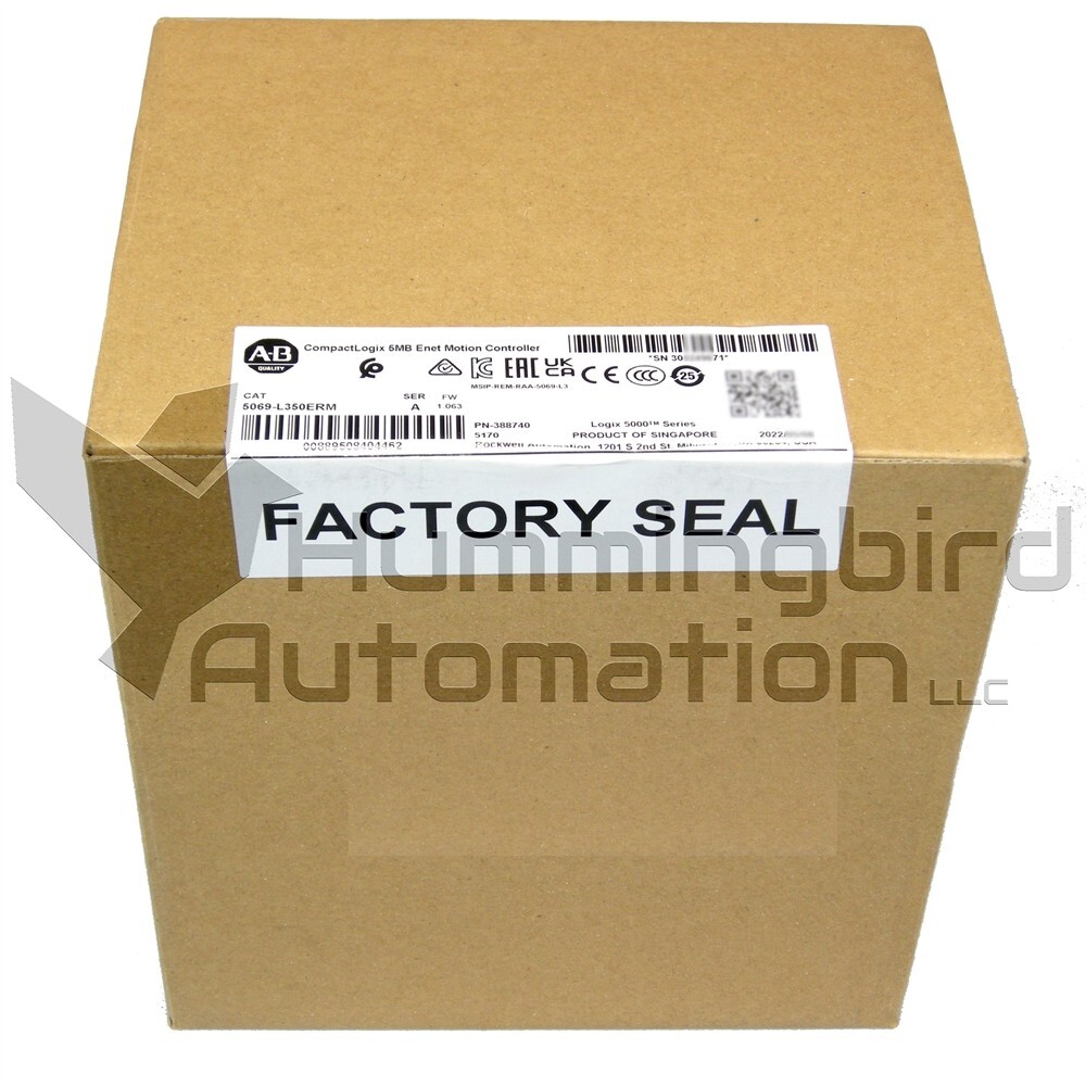2022 Allen Bradley 5069-L350ERM /A CompactLogix 5000 5MB Control Surplus SEALED