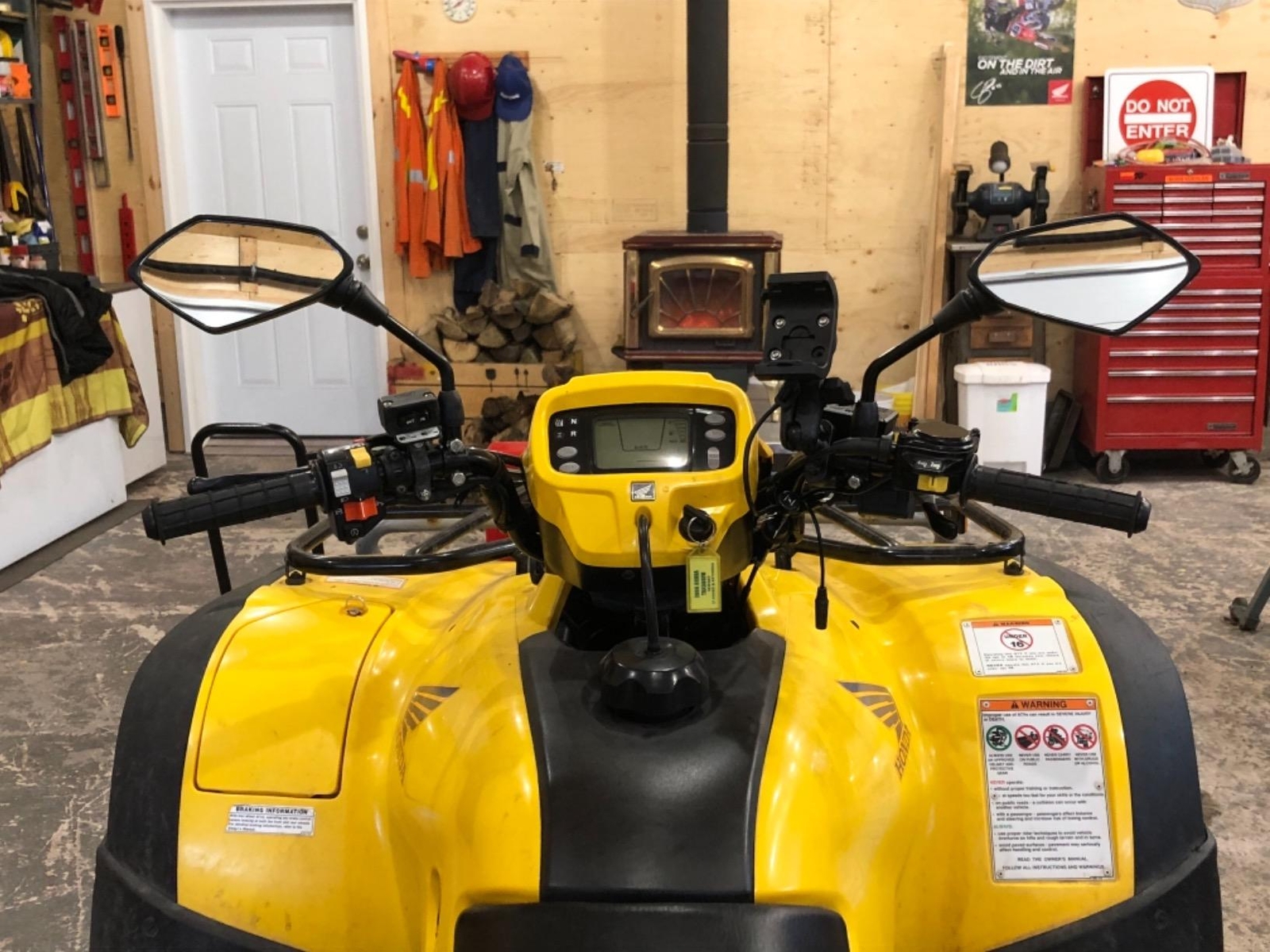 For CF MOTO CFORCE 600 500 800 1000 ATV Rearview Mirrors + 7/8" Handlebar Clamps