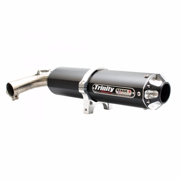 2016-2024 Yamaha YXZ1000R Trinity Racing Slip on Exhaust Black Aluminum Muffler