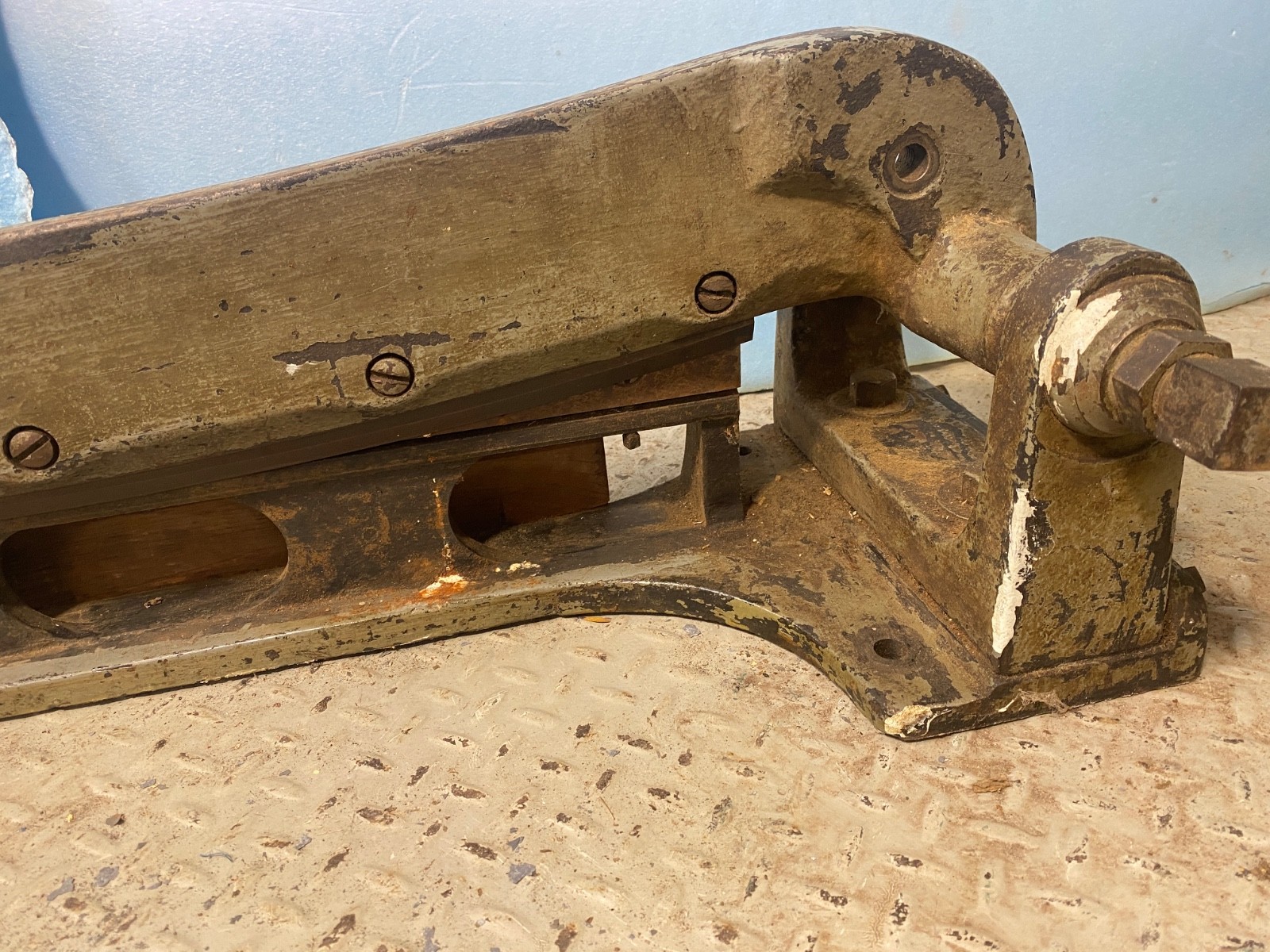 Antique 30" Paper Cutter Shear (JOHN JACQUES & Sons, Worchester MA)