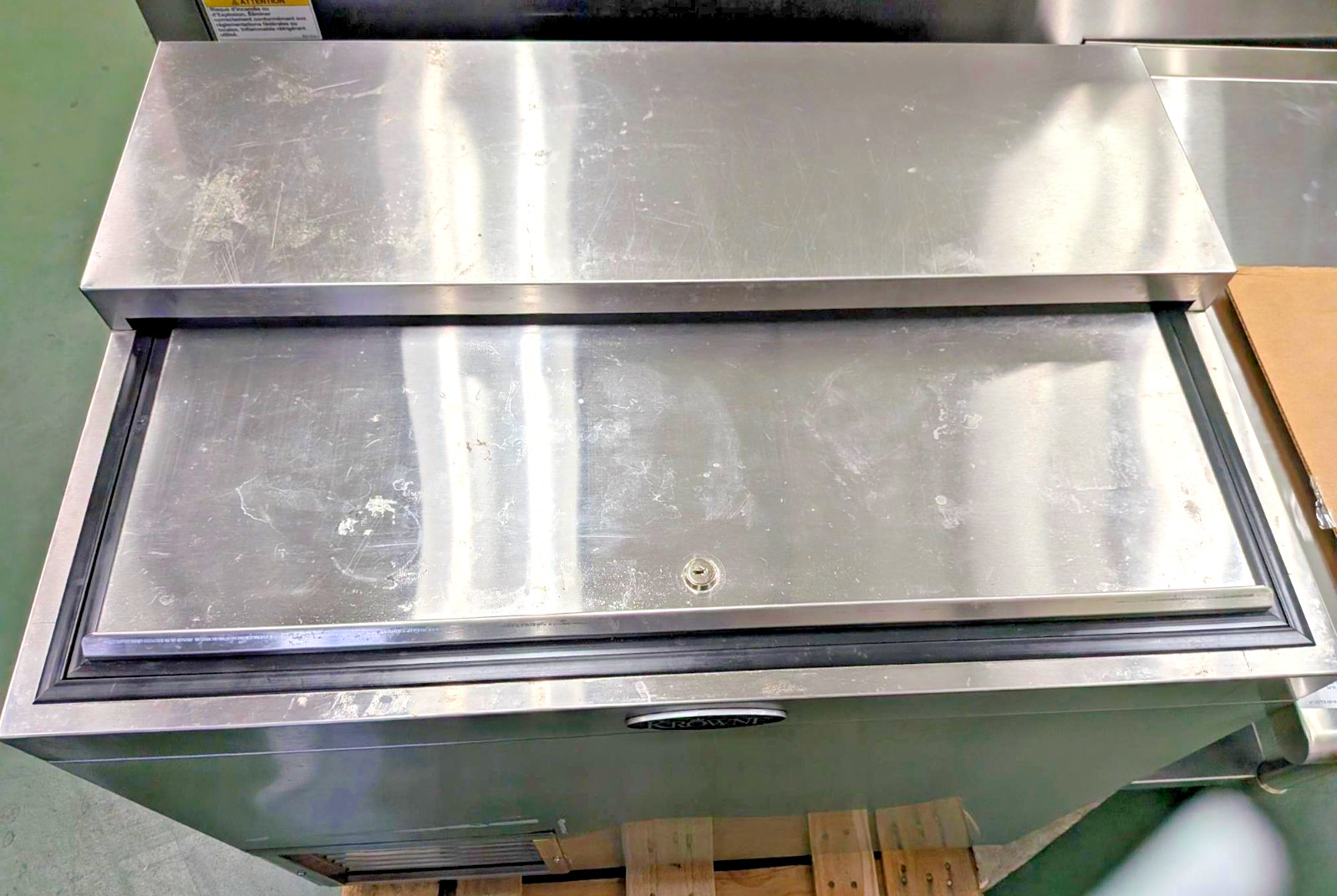 Krowne BC36-SS Bottle Cooler, Flat Top, 36 in. W x 24 in. D, Used