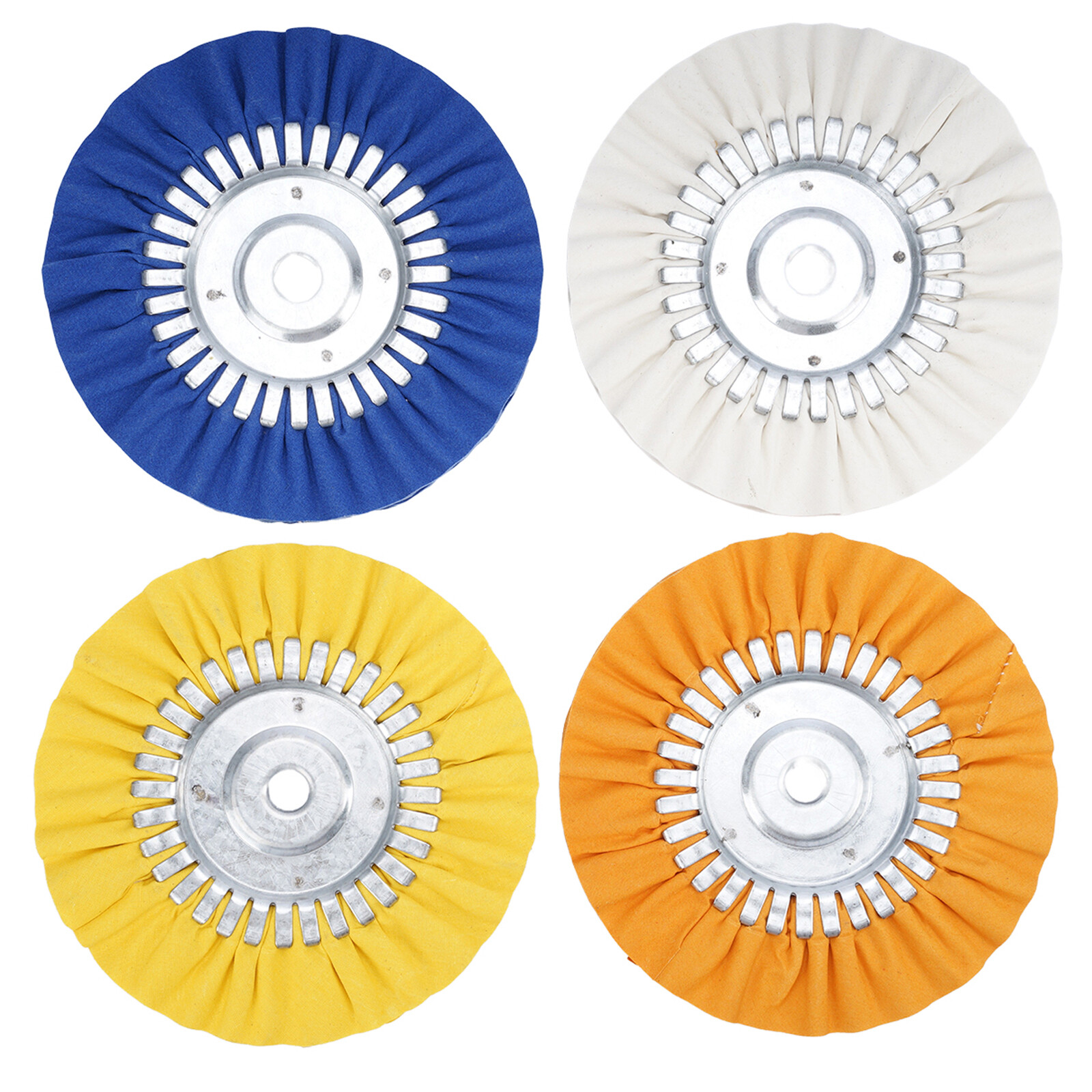 8 Pcs 8 Airway Buffing Wheel Aluminum Wheel Polishing Kit In Diameter 5/8 Inch