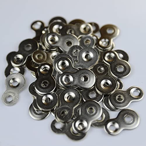 48 Pcs Figure 8 Fastener Steel,Table Top Fasteners - Heavy Duty Hardware Desk