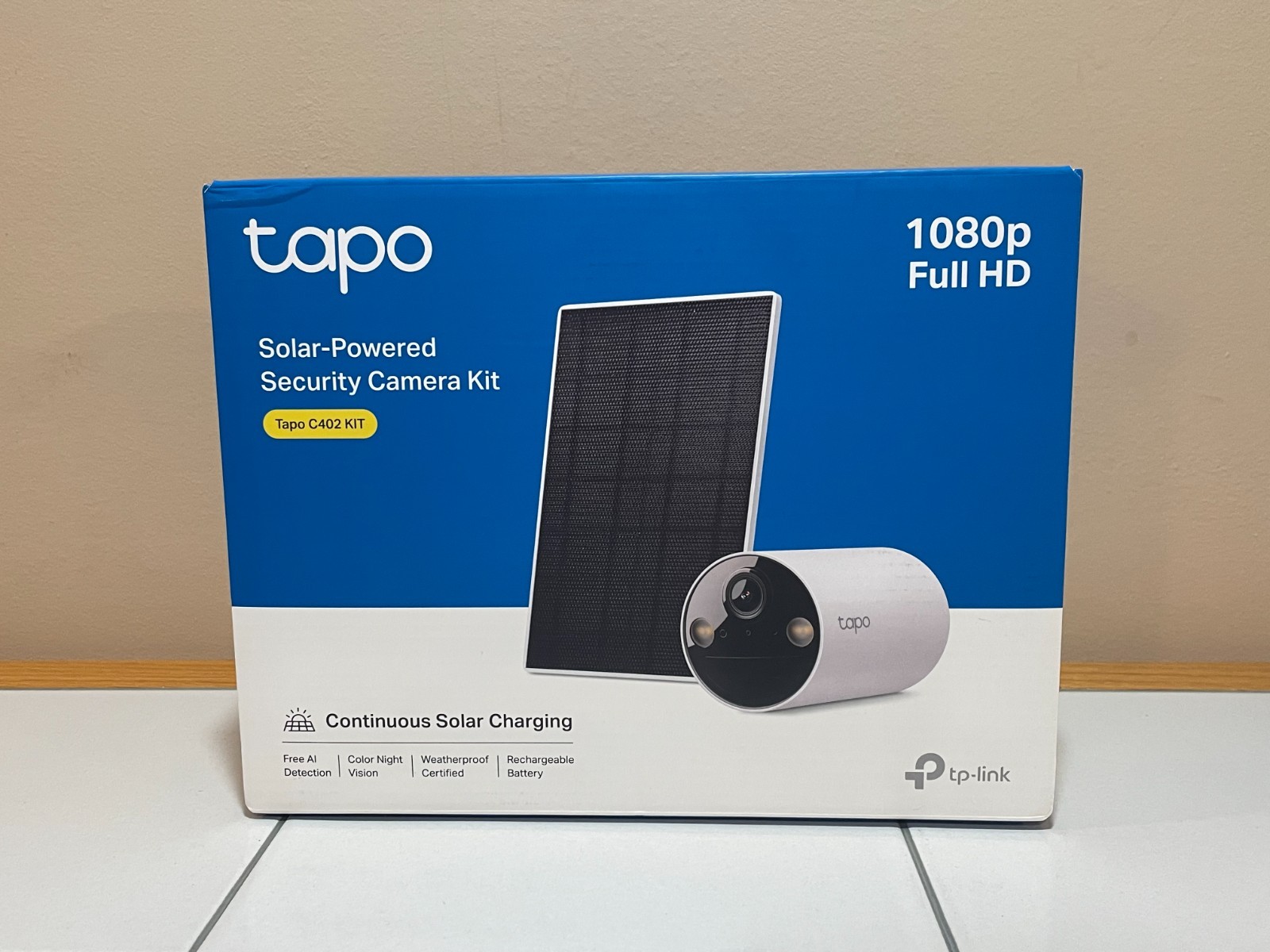 Tapo Outdoor Camera Tapo C402 KIT – Solar Powered 1080P – White