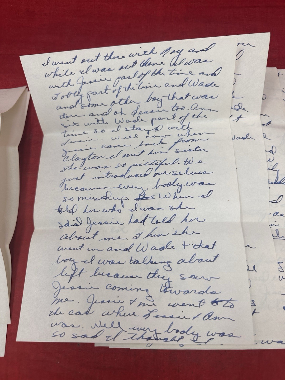 Cursive Handwritten 1948 Love Letter 8 Pages Ephemera Movie Prop Vintage July 6