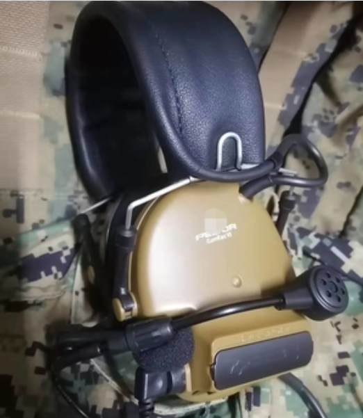 Tactical Comtac VI C6 Headset Dual Communication Noise Adaptive Noise Canceling