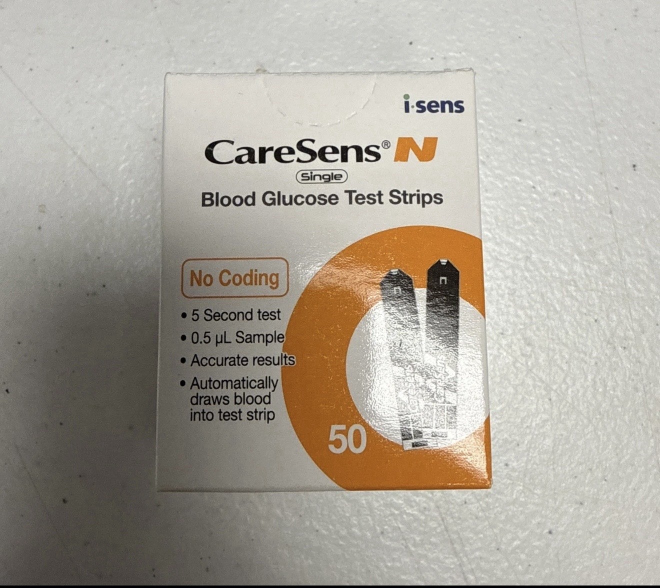 CareSens N - 50 Blood Glucose Test Strips | Exp (5-2027)