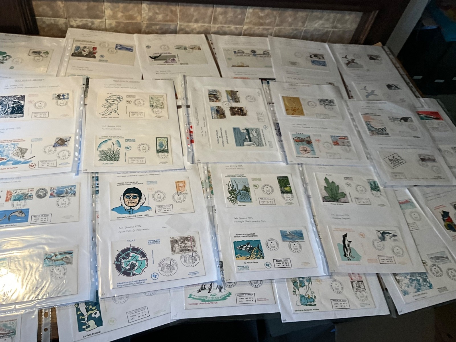 French Antarctic Territory fdc large lot 103 covers h13