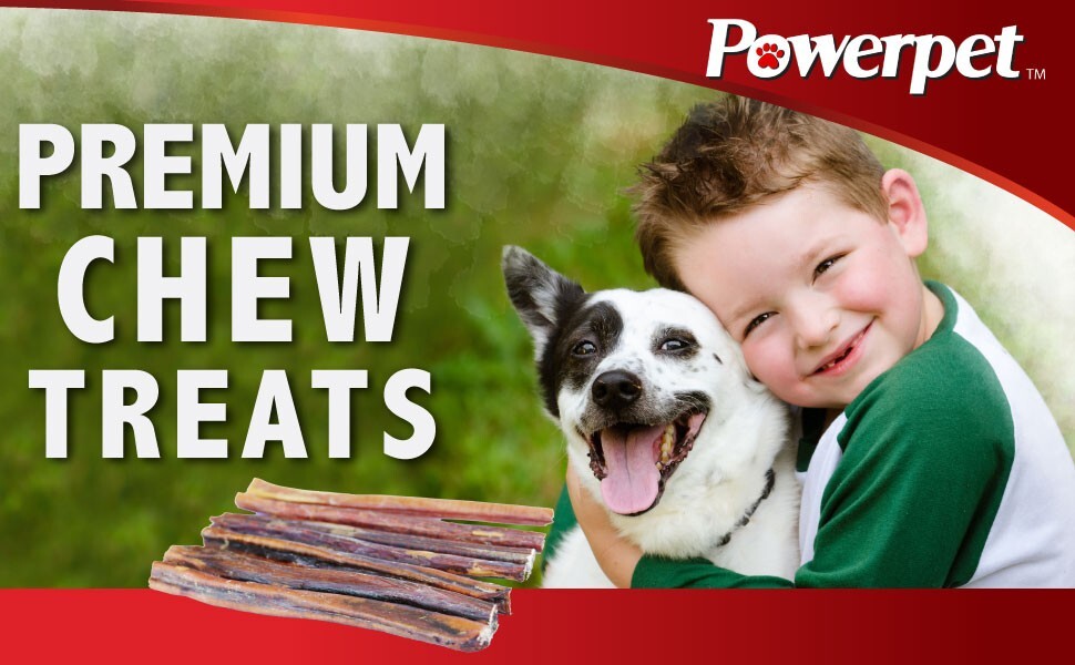 Bully Sticks 12" 100% Natural Dog Chews & Treats, BRC Certified