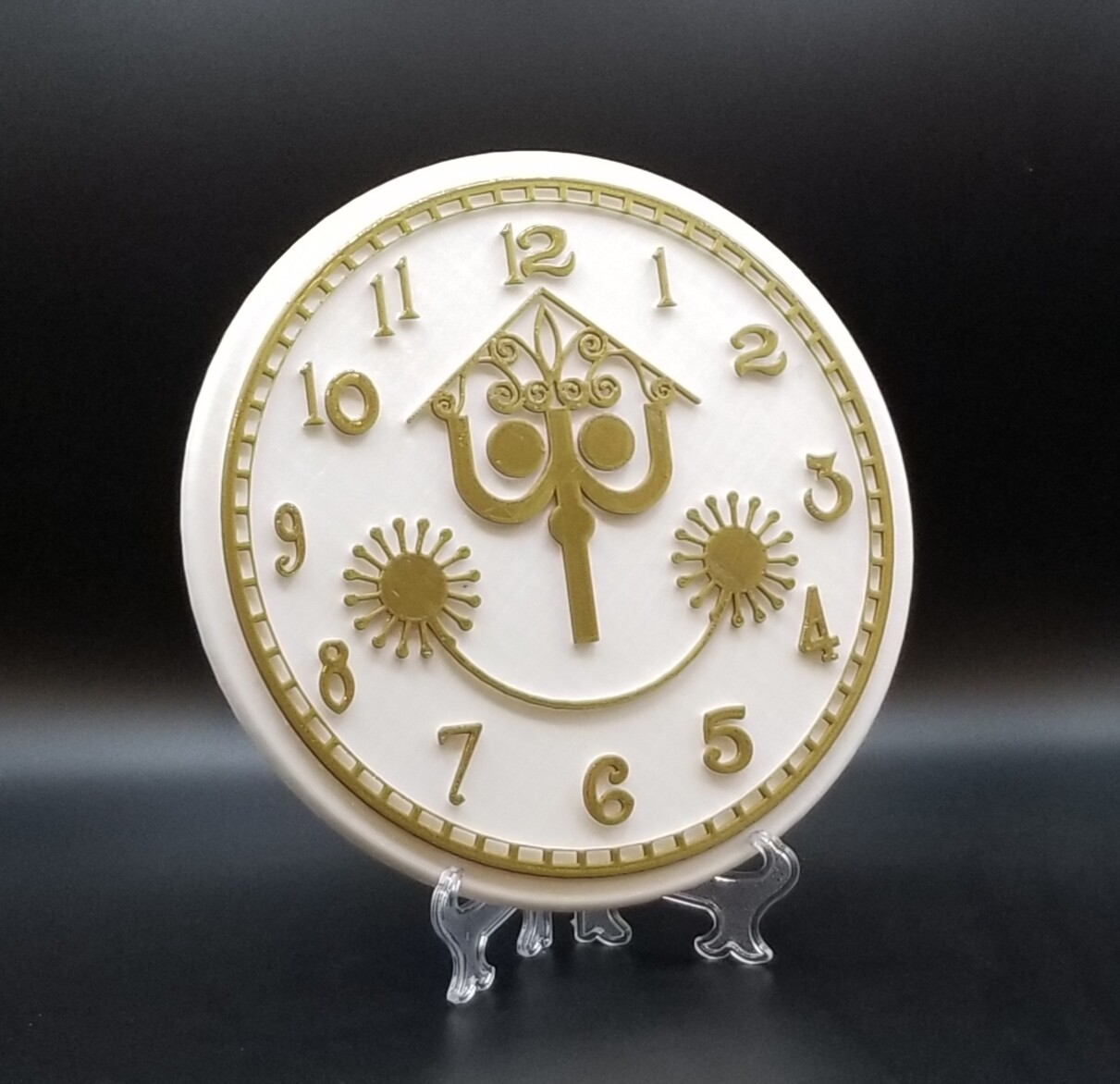 9" It's a Small World Clock Face Inspired Sign (Disney World Inspired Prop)