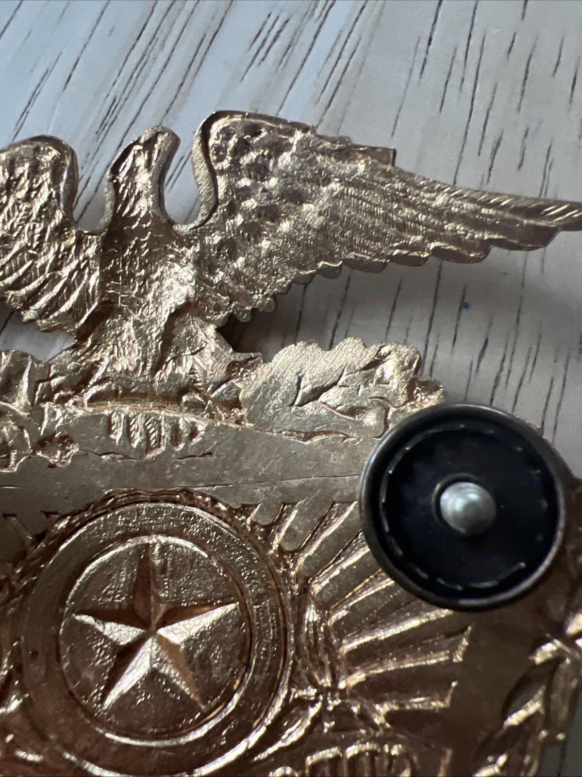 Vintage Double Screwback Special Hat Pin