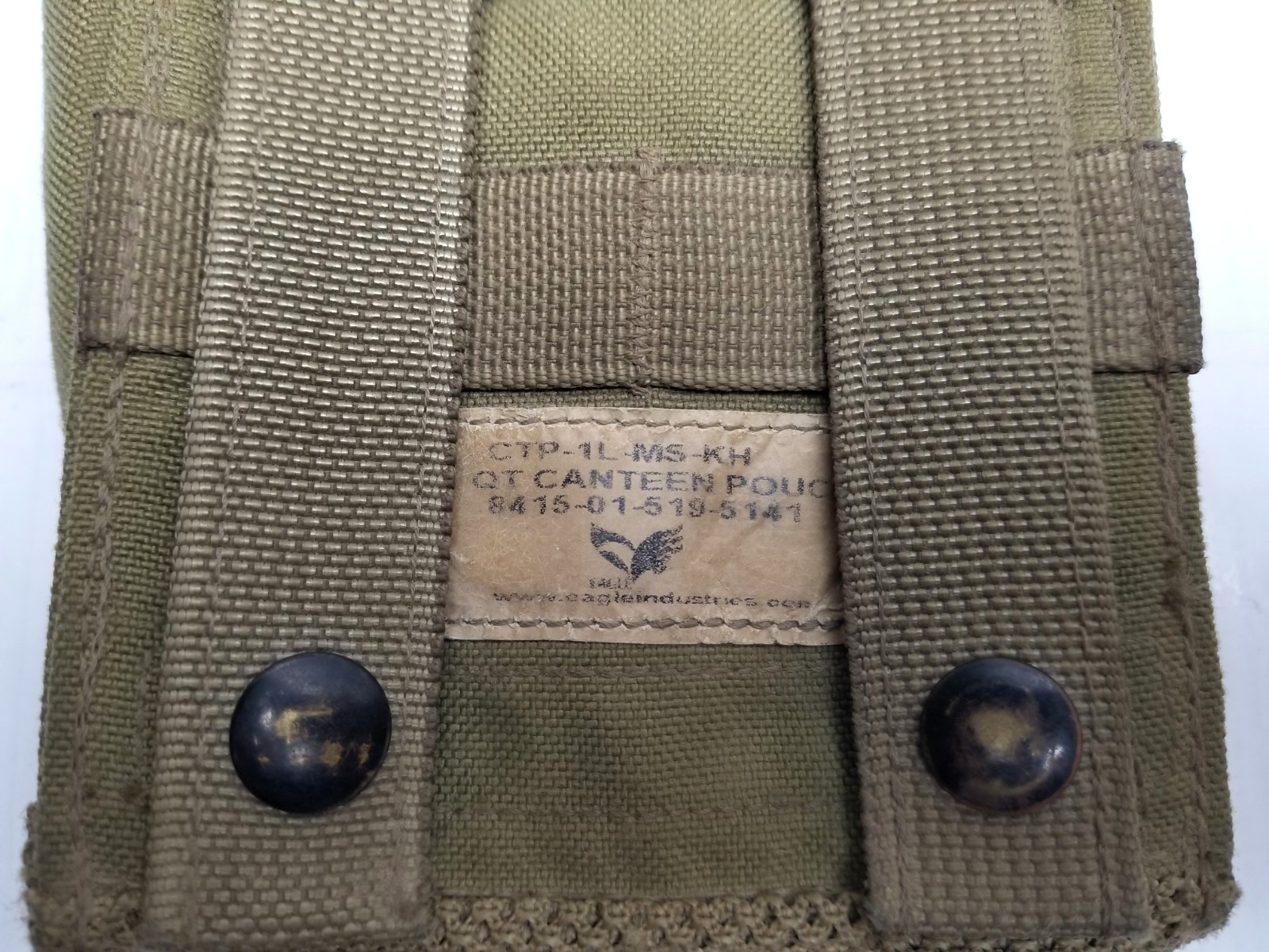 USGI Military EAGLE INDUSTRIES 1QT CANTEEN / UTILITY POUCH KHAKI US ARMY USED