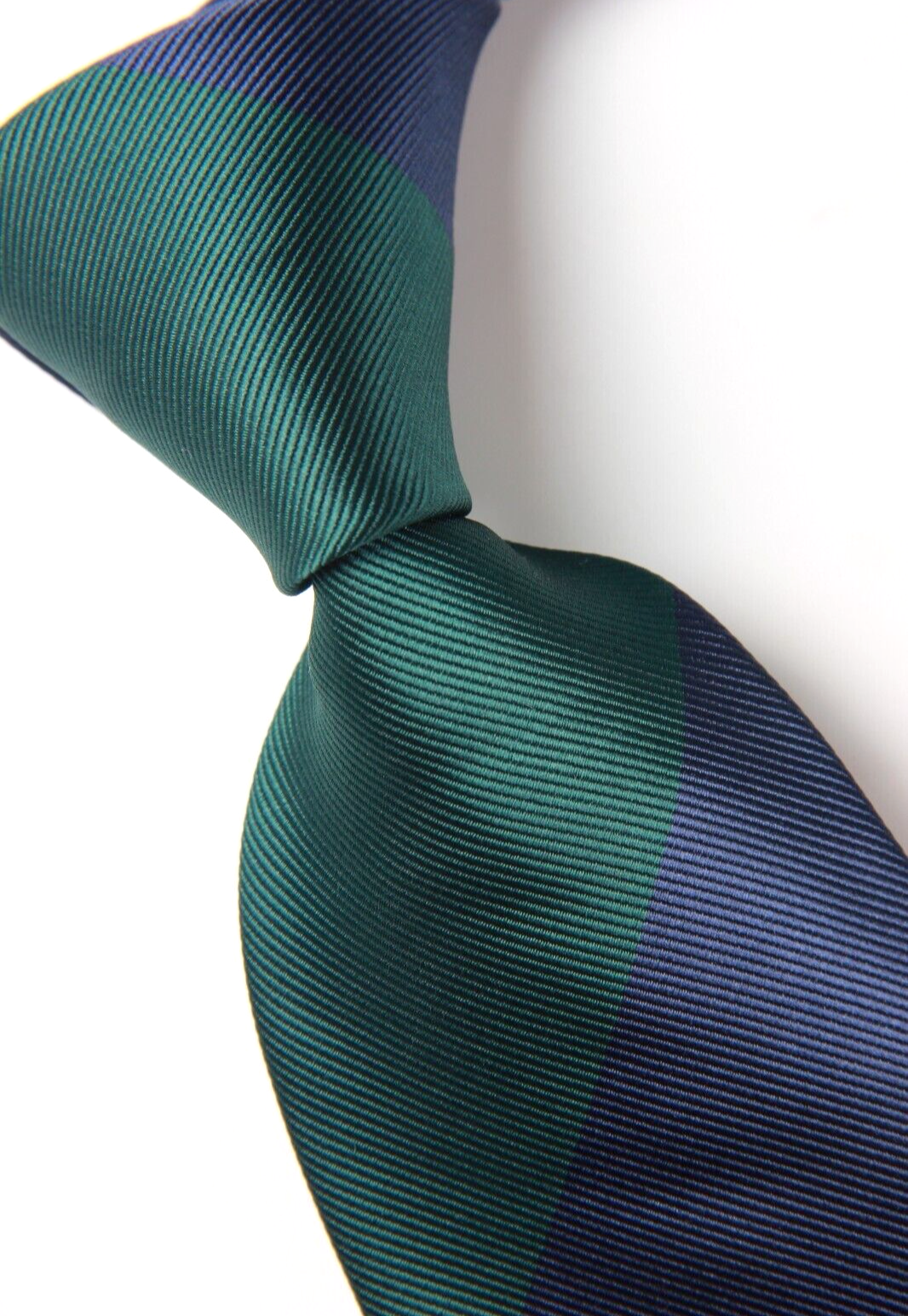 New Classic Striped Green Blue JACQUARD WOVEN 100% Silk Men's Necktie Tie