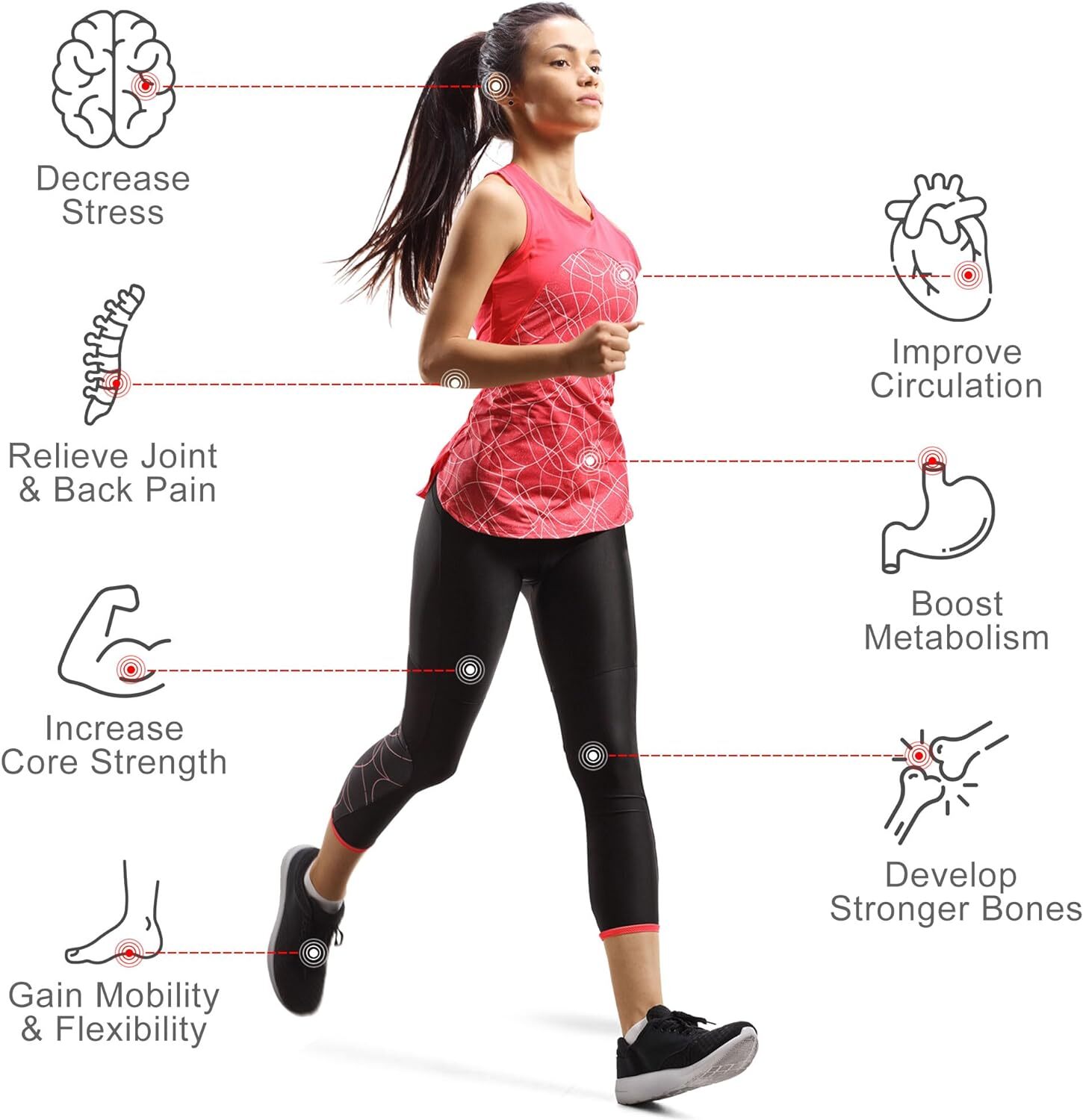 Vibration Plate Exercise Machine Full Body Workout Vibration Fitness Platform