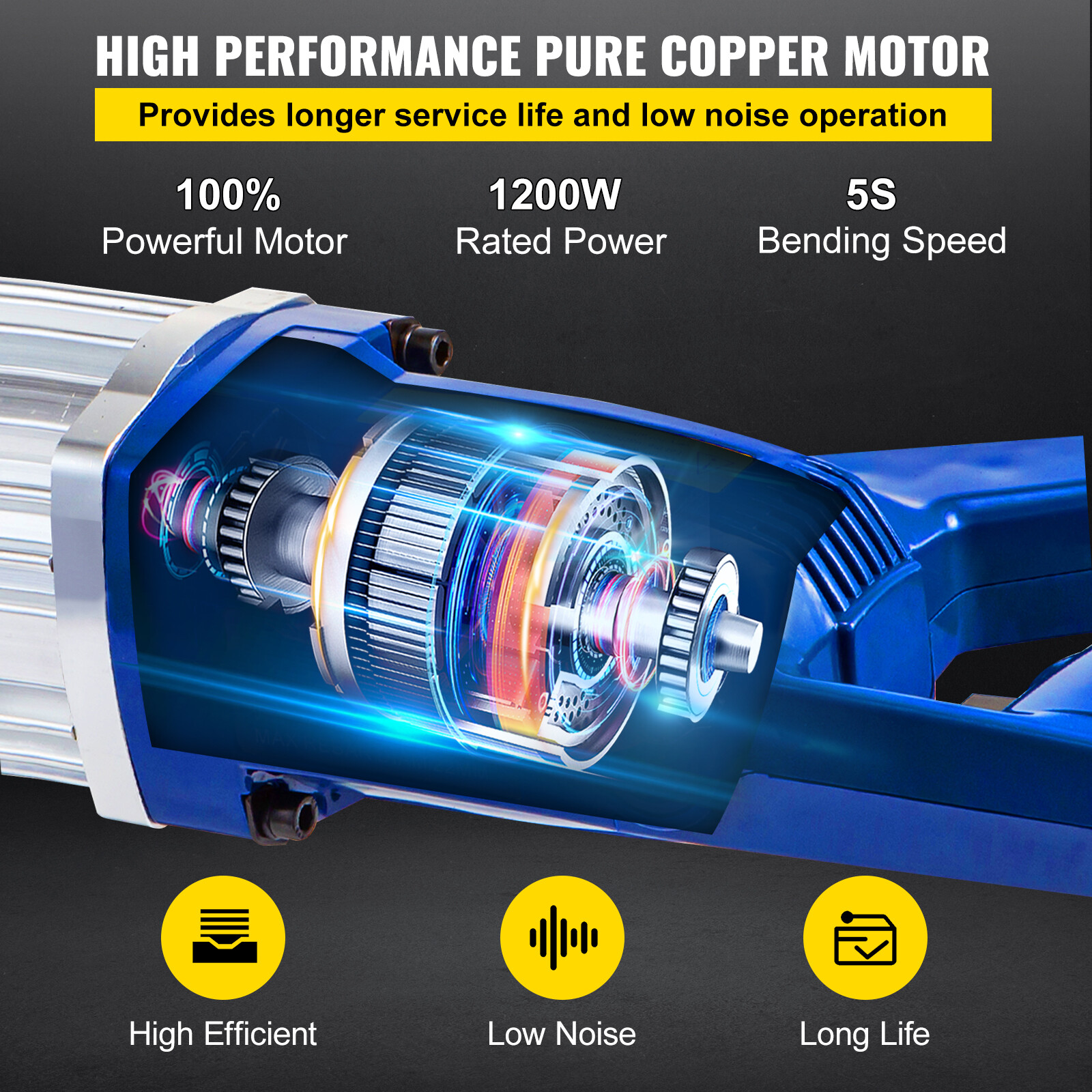 7/8" Electric Rebar Bender 22mm Portable Hydraulic Rebar Bending for #2 to #7
