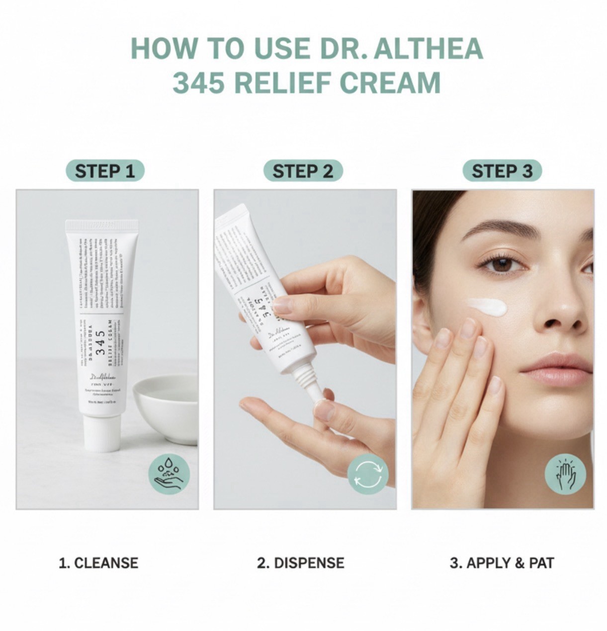 Dr. Althea 345 Relief Daily Face Moisturizer Cream 50ml 1.69 fl oz