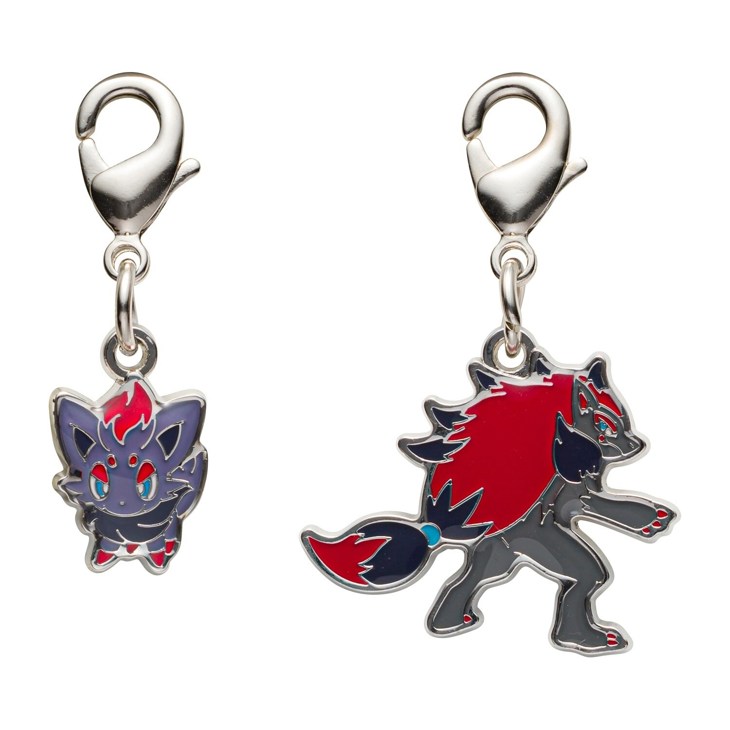 Pokemon Center National Zukan Metal Charm 570 571 Zorua Zoroark Unova