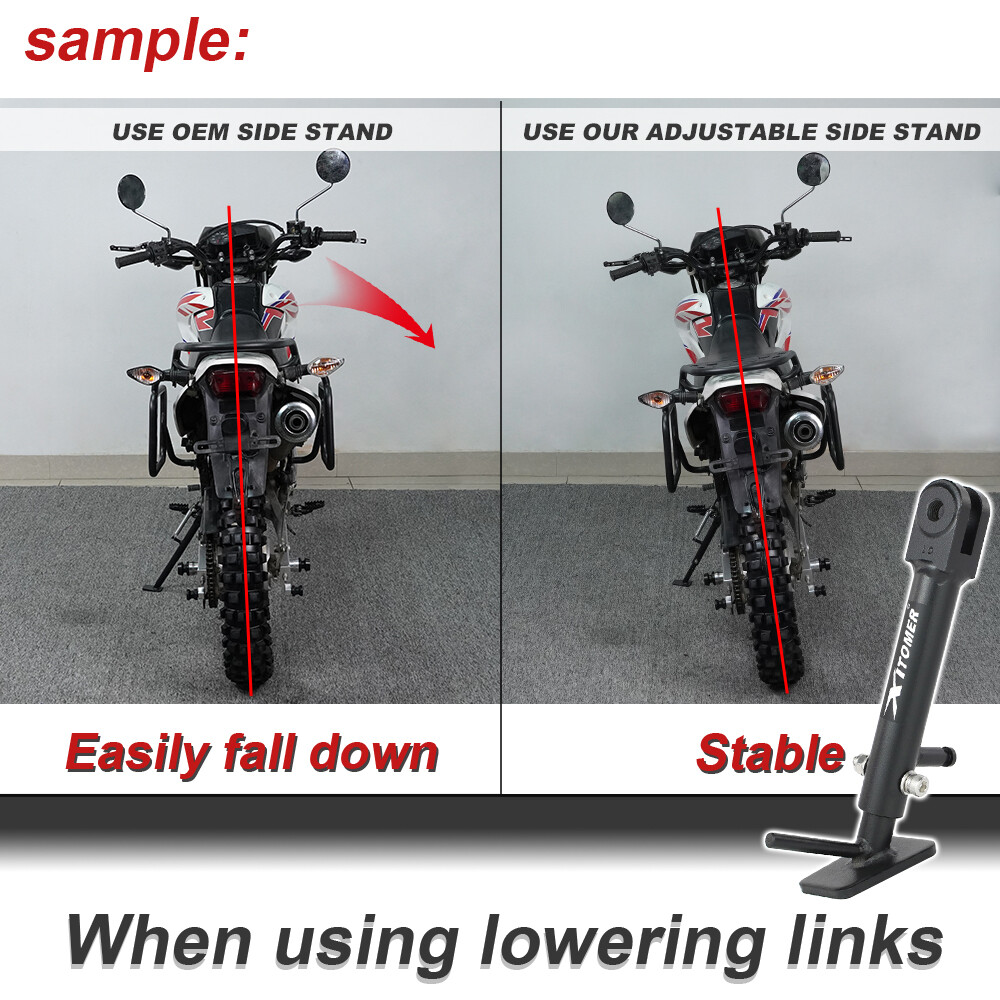 Adjustable Kick Stand Bracket Fit For Honda CBR650R 2019-2024 CB650R 2019-2025