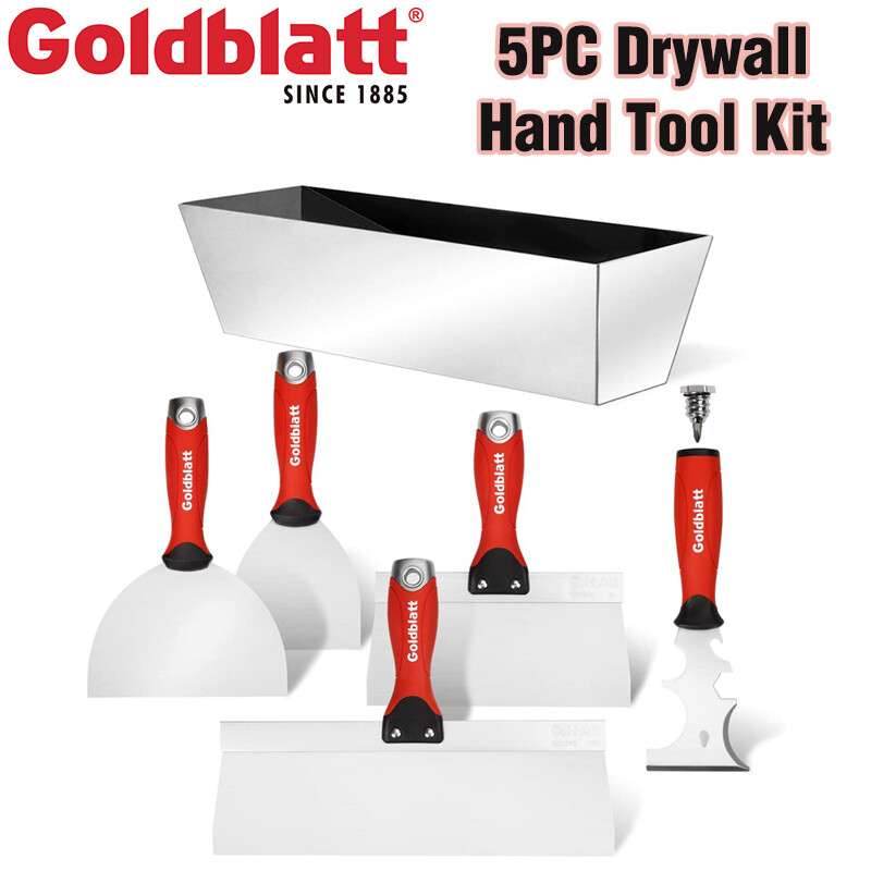 Goldblatt Drywall Hand Tool Kit Stainless Steel Joint Knife Taping Knives NEW