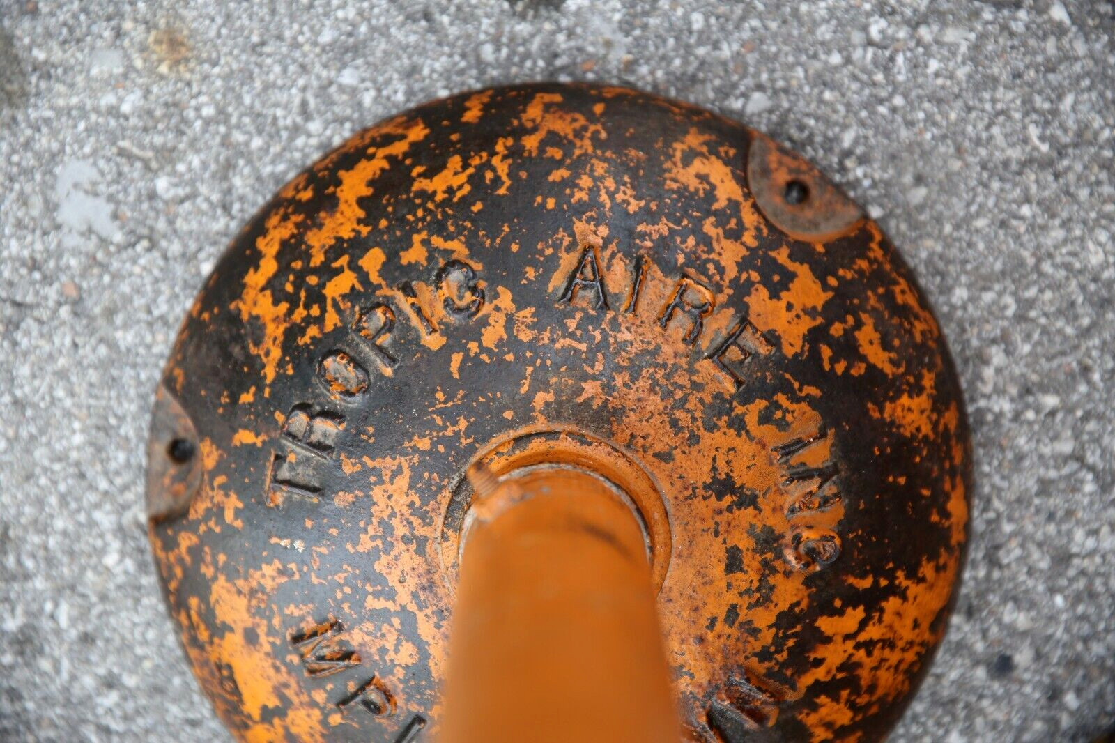 Vintage Air Meter Stand industrial cast iron base service station antique rack