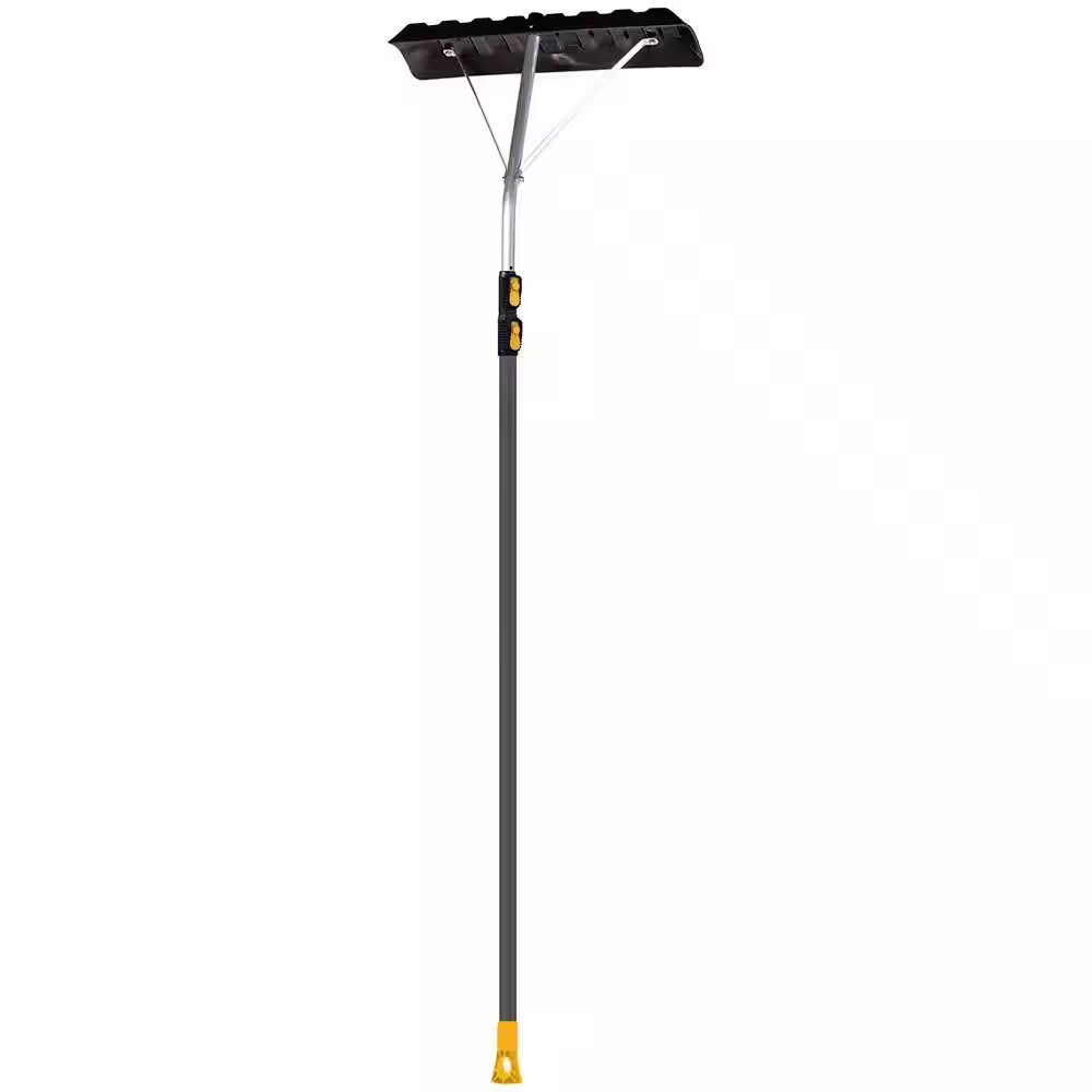 86 In. Aluminum Handle 17 Ft. Telescoping Roof Rake