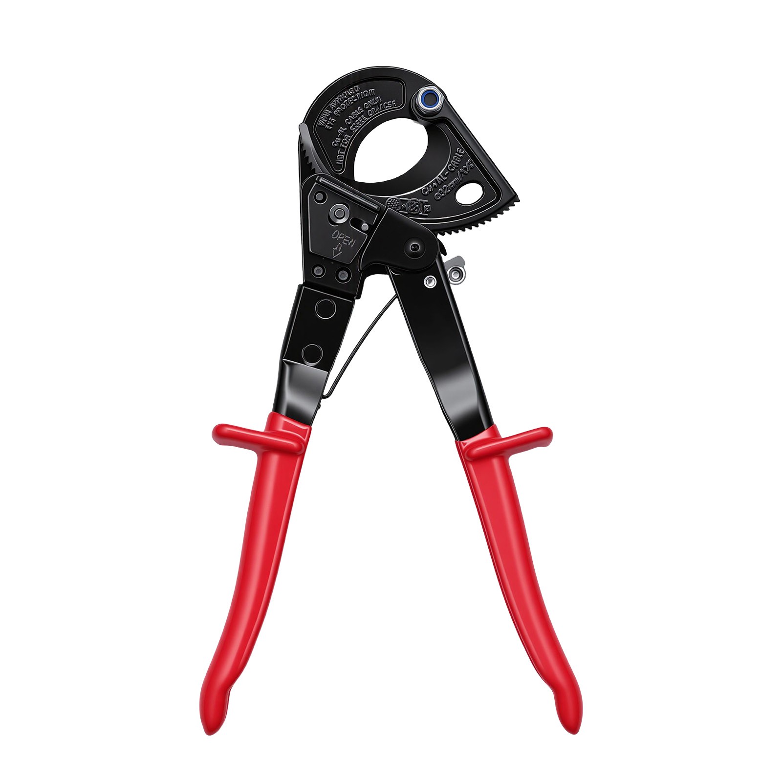 Uimoso Ratcheting Cable Cutter for Copper and Aluminum, 474 MCM / 240 mm²