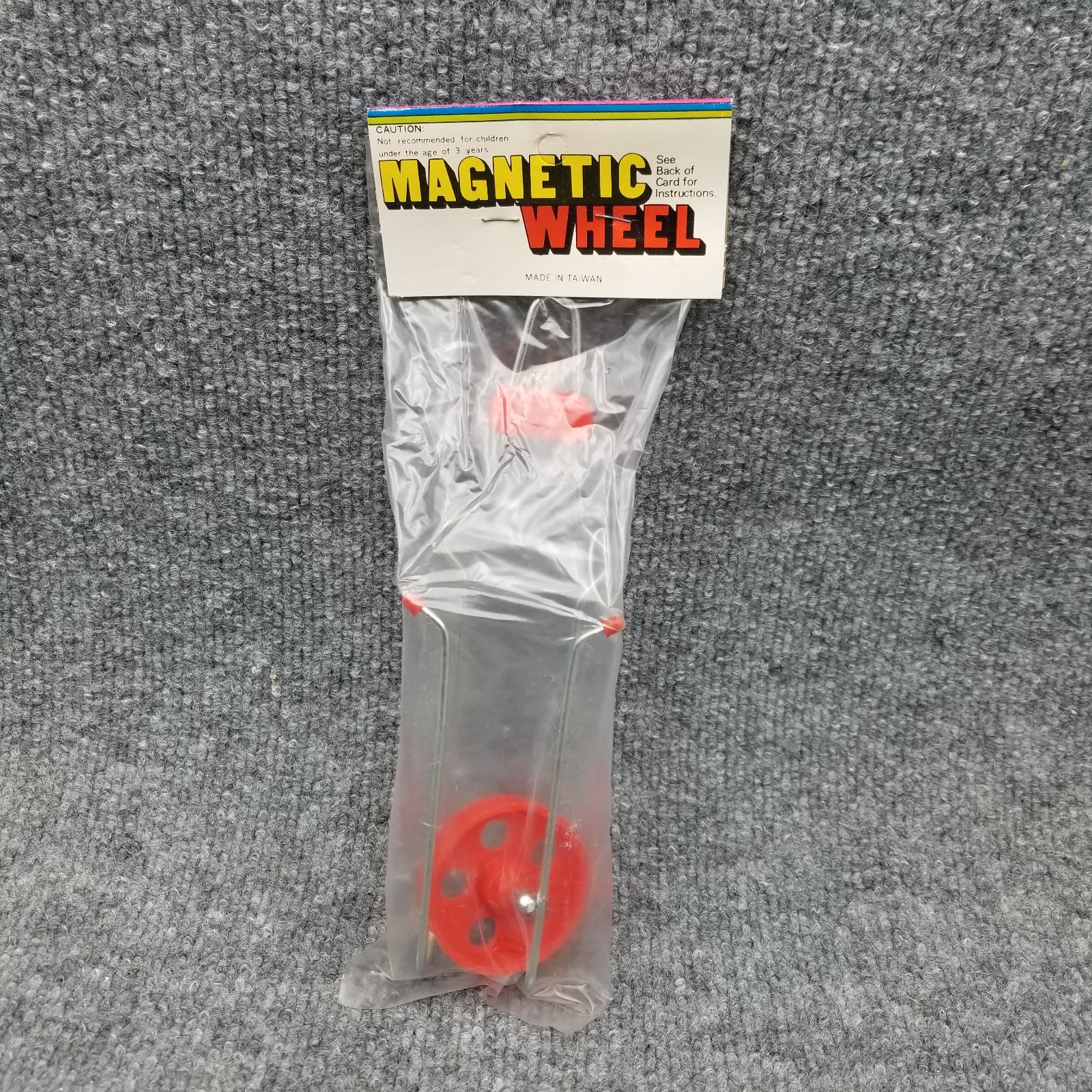 Vintage Magnetic Gyro Wheel Made In Taiwan Walking Wheel