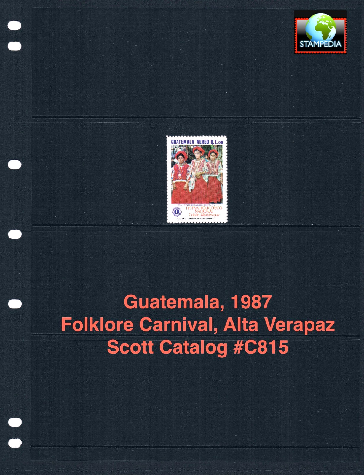 $5.75 Scott Value - 1987 GUATEMALA Costumes Folklore Girls scarcer CV MNH NH UMM