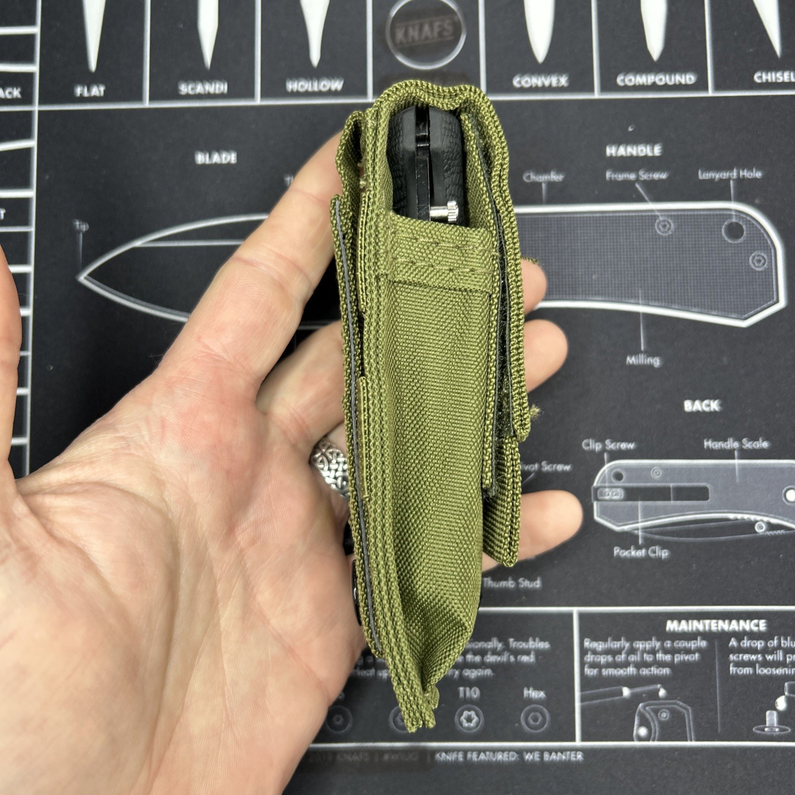 Scipio Tactical Folding Knife Black Rubber Handle Tanto Combo Edge Blade VGUC