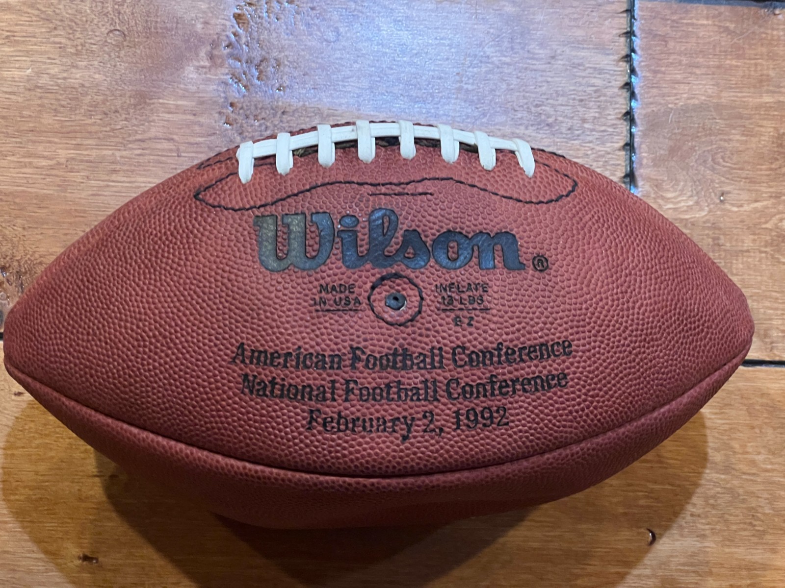 SUPER RARE 1992 NFL Pro Bowl Official Game Ball Football (from Equipment Manager