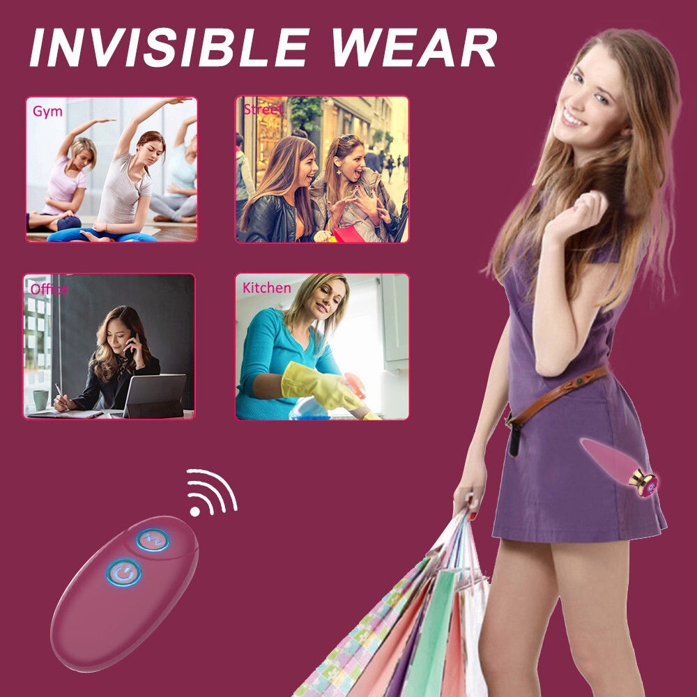 Anal Butt Plug Vibrator Dildo Massager G-Spot Prostate Massage Sex Toy for Women