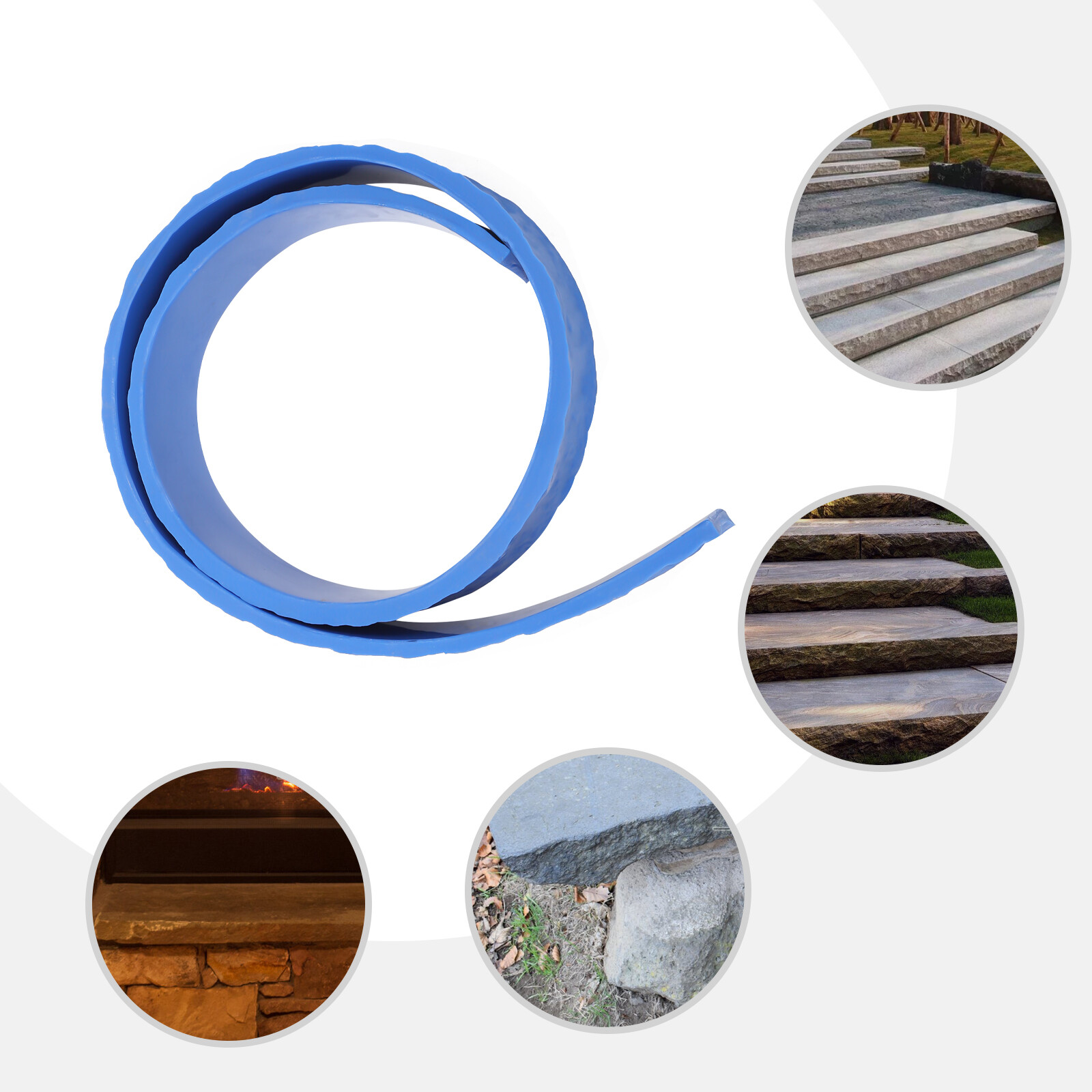 Texture Molds Chiseled Edge Concrete Countertop Edge Form Liner 230*10*2cm