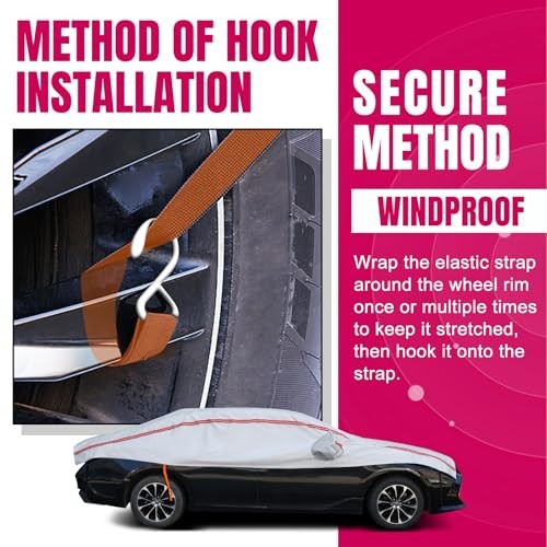 Half Car Cover for Snow, Hail Car Cover with Cotton SUV L(see size table)