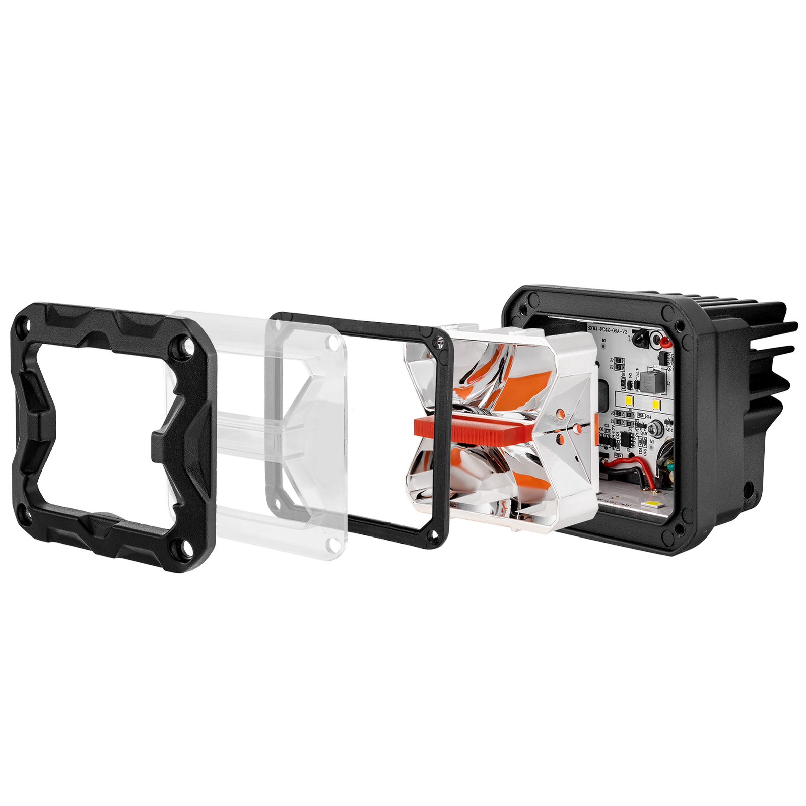 3"Inch LED Cube Pods Work Light Spot Amber White Strobe Driving Fog Lamp UTV ATV