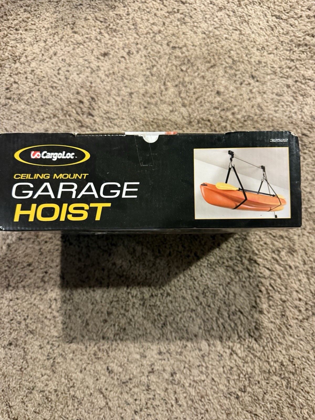 Cargoloc Heavy Duty Garage Hoist 100lbs Ceiling Mount for Kayak Bicycle