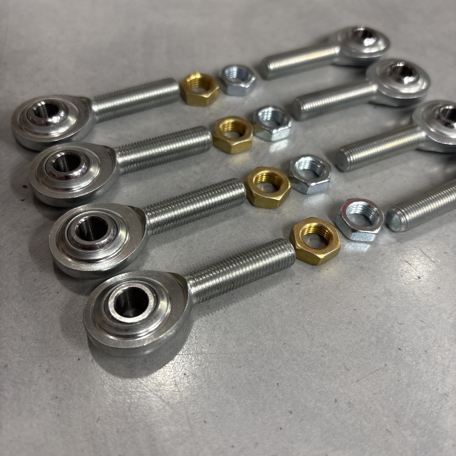 Quarter Midget 5/16" x 3/8" Rod End with Jam Nut- QA1 CMR5-6 & CML5-6- Set of 8