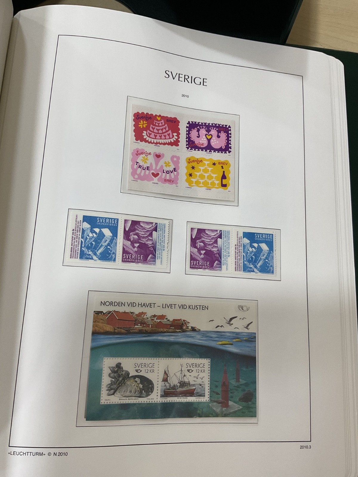 Sweden stamps. MNH. 2009 - 2011. Kabe album. G/200*