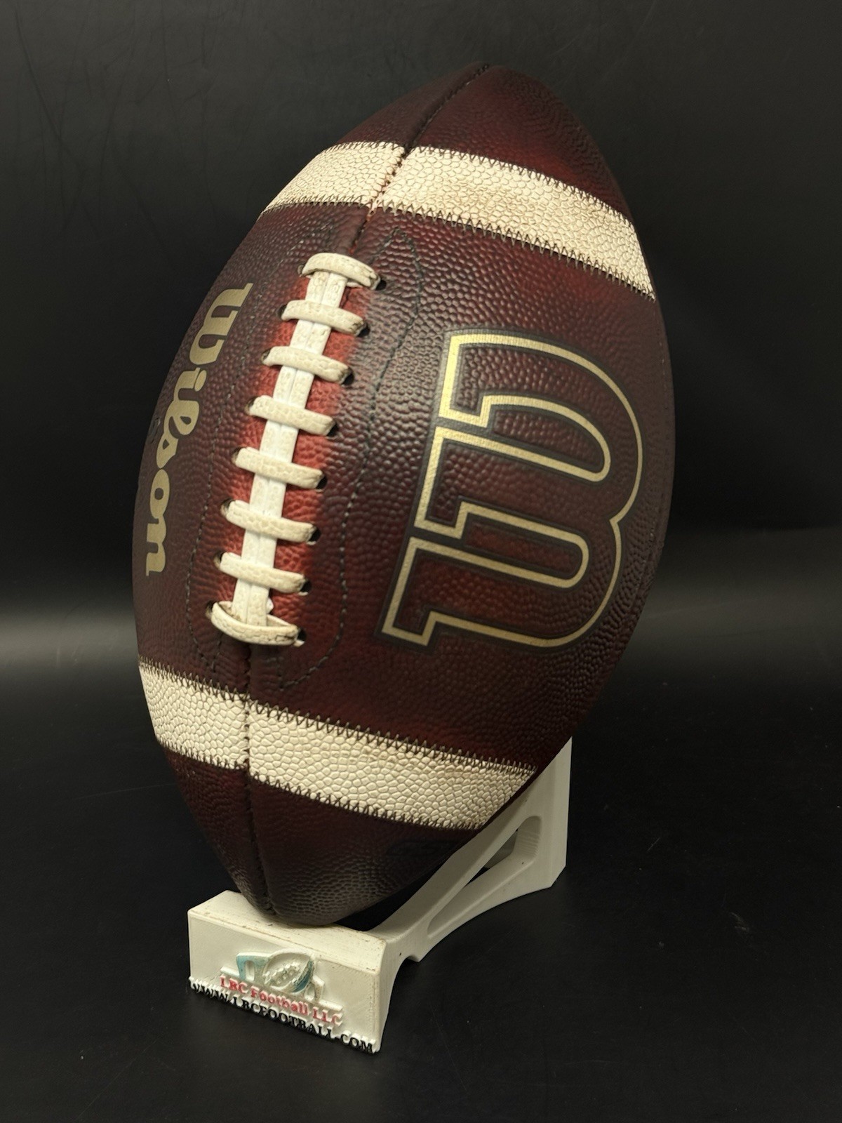 Wilson GST Full-Size Red Football Game Prepped Mudded Conditioned Tacked NEW