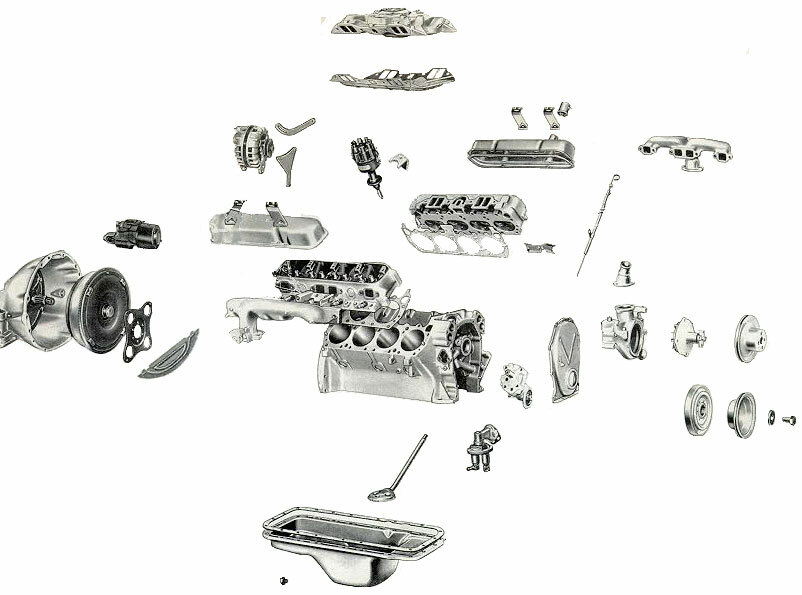 Water Pump Pulley Non AC Single Belt for Mopar Chrysler Dodge Big Block 383 440