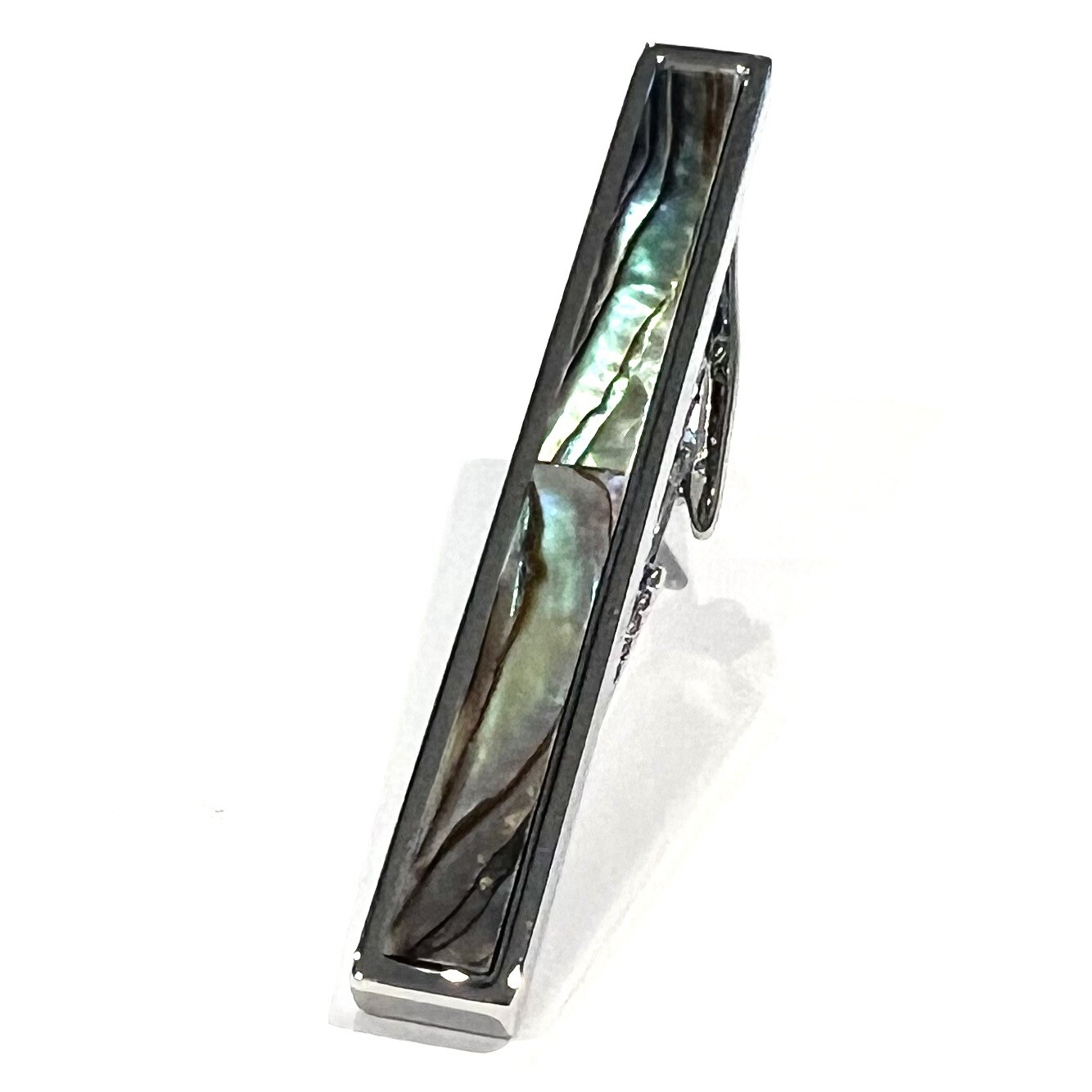 Abalone Tie Clip Men Birthday Wedding Gift Tie Bar With Box