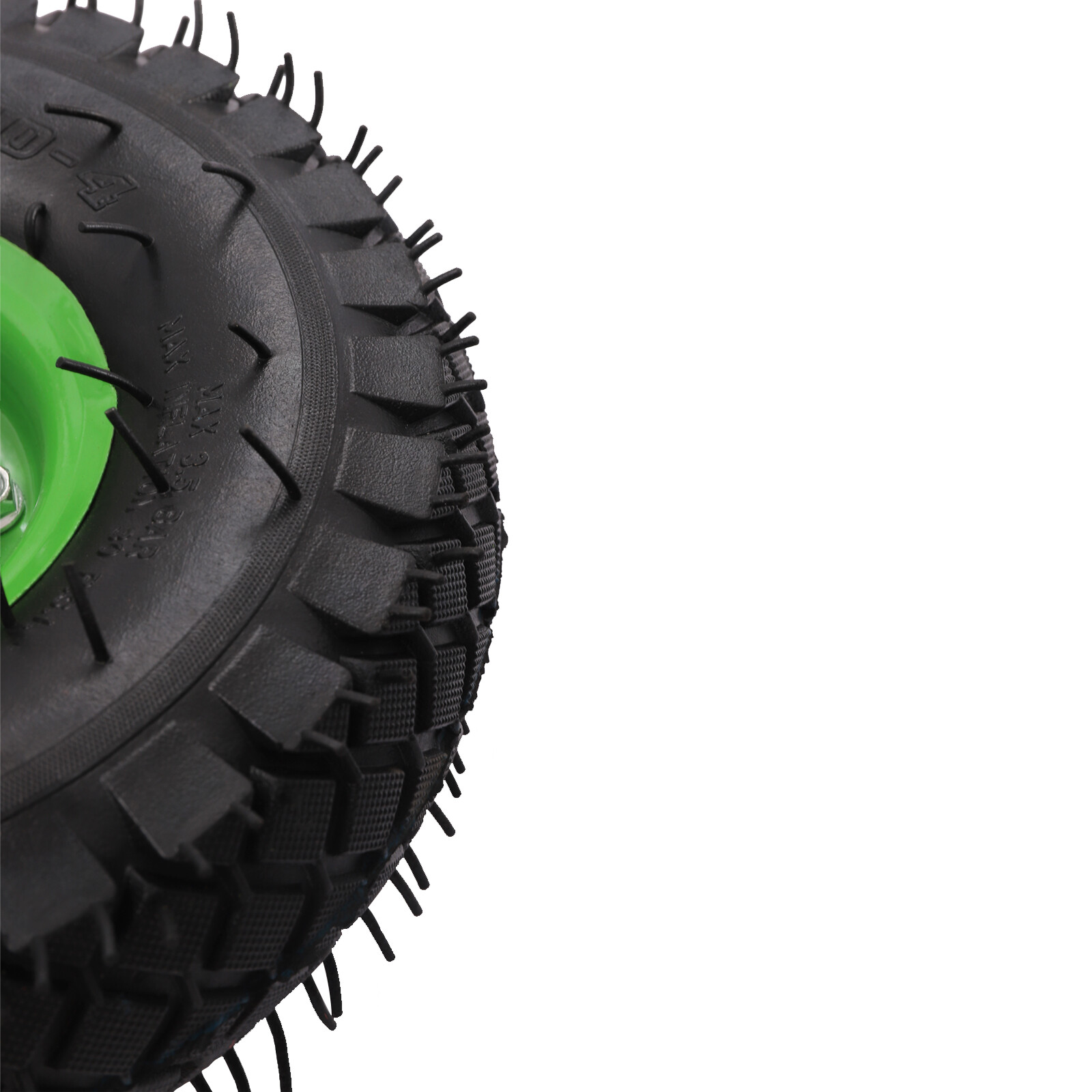 Heavy Duty 10 inch Caster Wheels 4 Pack Rubber Swivel Caster Inflatable Wheels