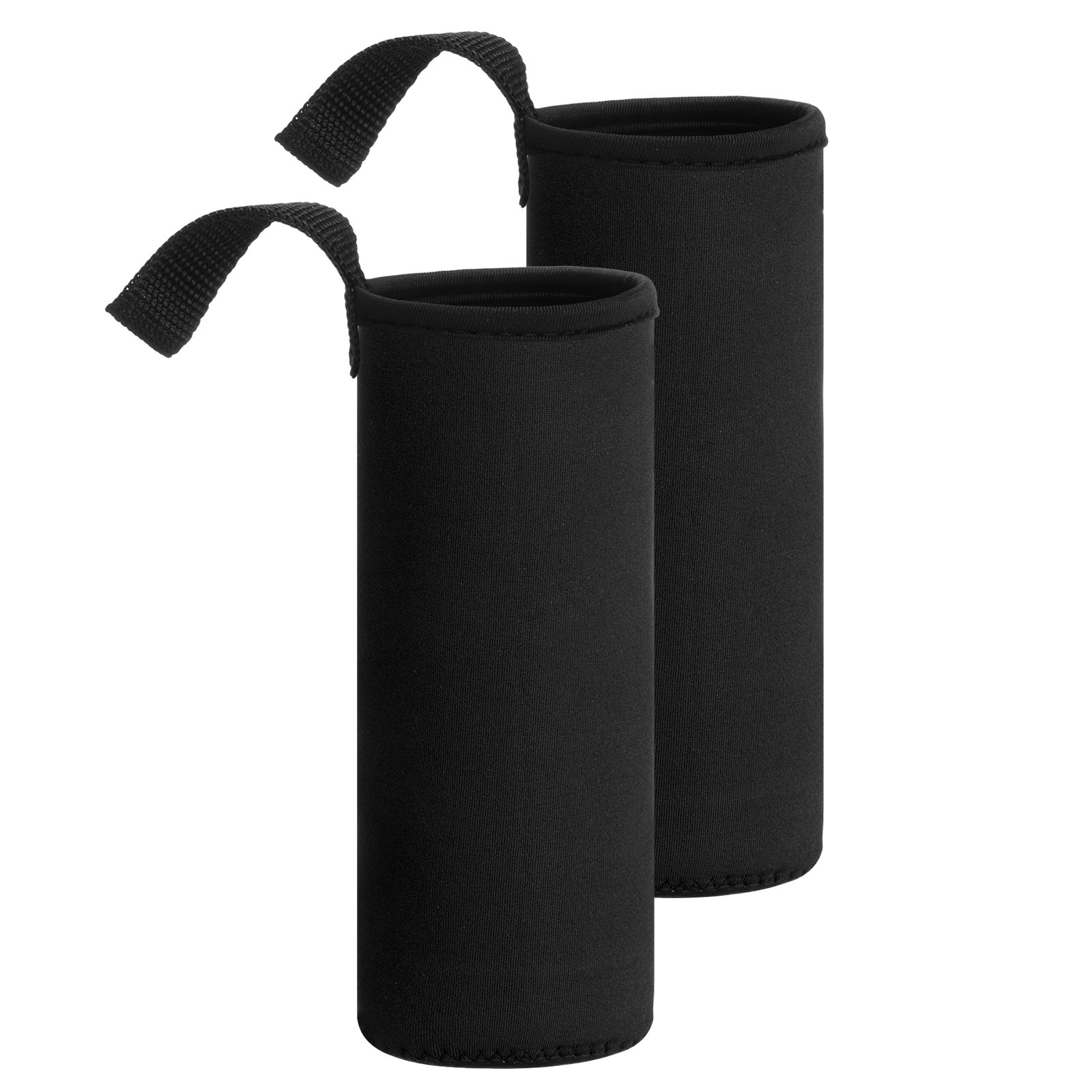 2pcs 18.5 oz Neoprene Insulated Water Bottle Sleeve Black