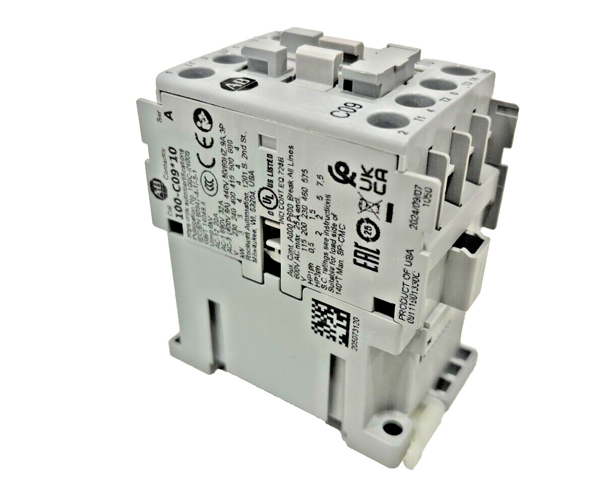Allen-Bradley 100-C09D10 IEC Contactor, 9 Amp 120VAC Coil 9A New in Box US STOCK