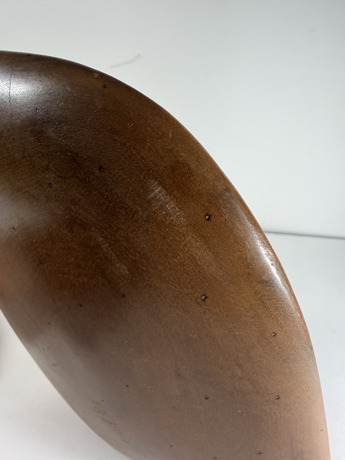 Vintage Guinea Fowl Wooden Carved Statue Zimbabwe African Art Bird Mid-Century