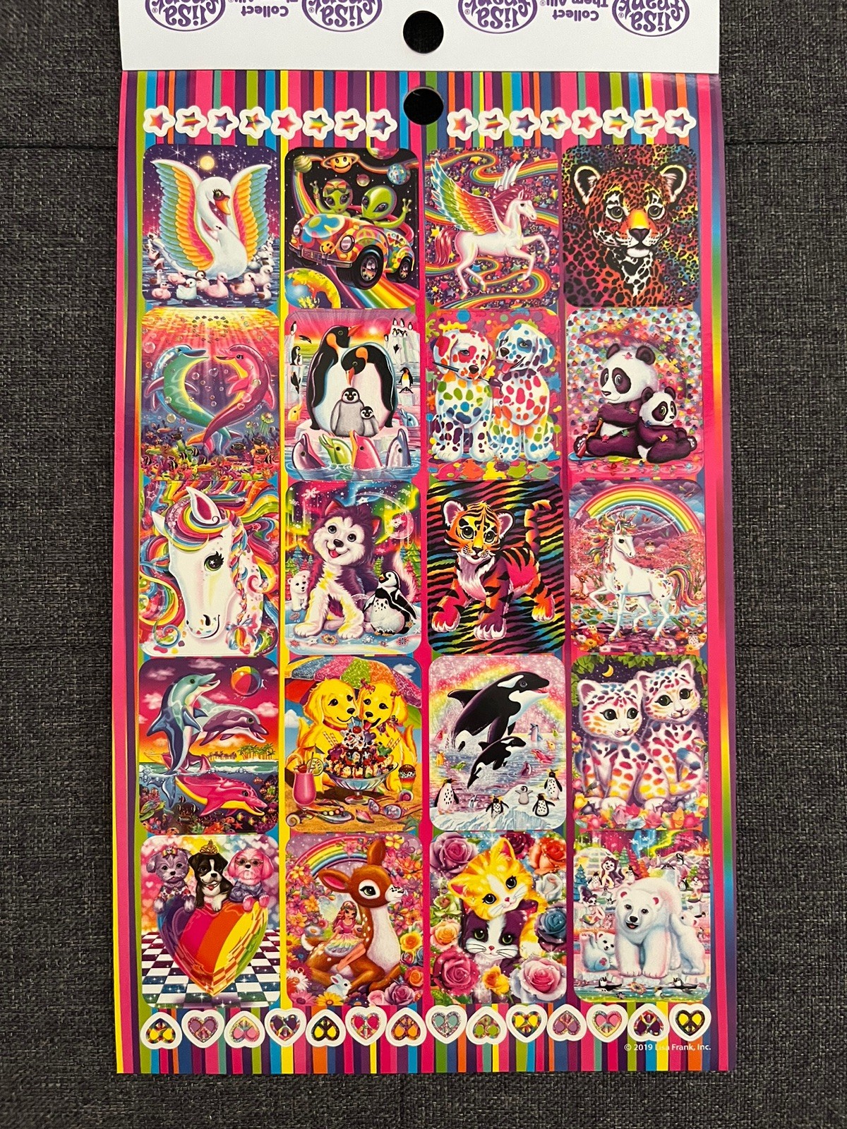 Lisa Frank Sticker Book 5 Sticker Sheets 600 Stickers Lisa Frank Stickers