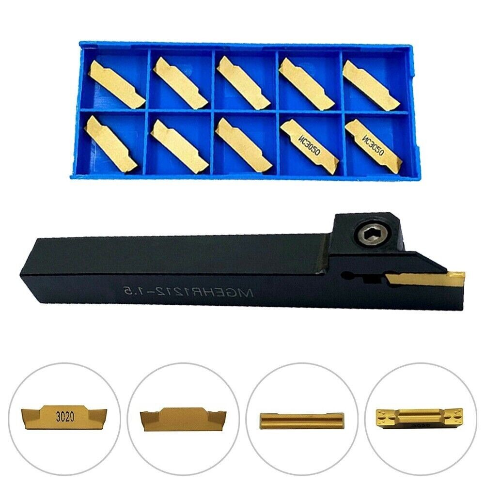 MGEHR1212-1.5 Lathe Grooving Tool Holders Cut-Off 12x12x100mm +10 MGMN150 insert