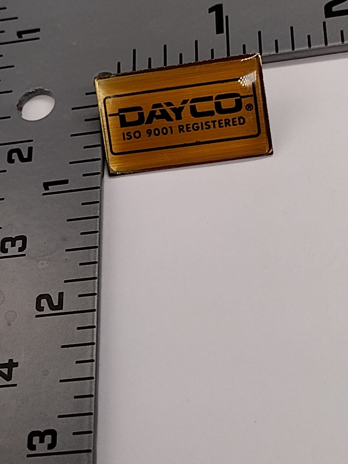 DAYCO !SO 9001 Registered Lapel Pin