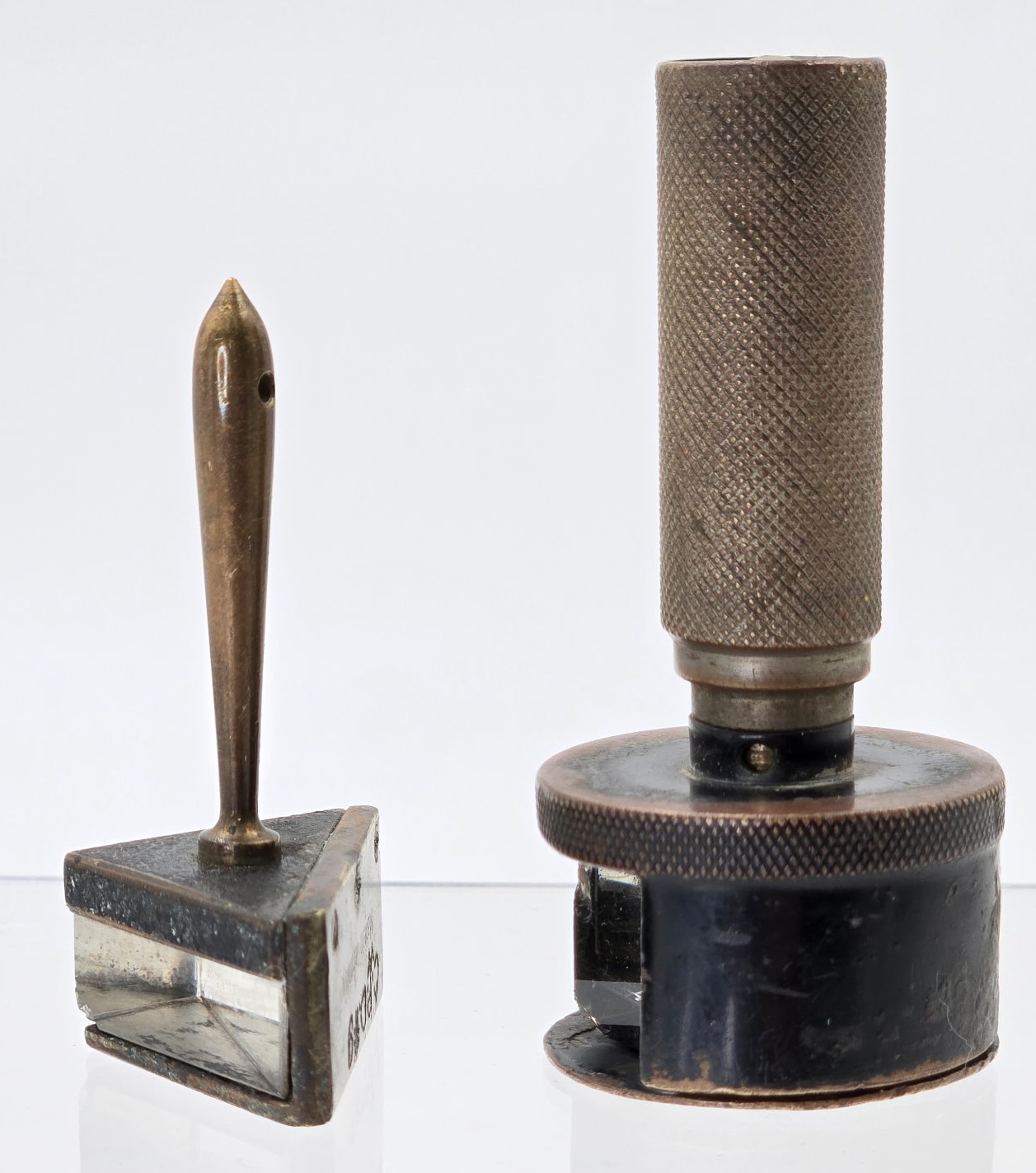 Antique Pentiprism & Angle Prism Lot - Kern Aarau No.119 Rotating Cap & Zeiss??