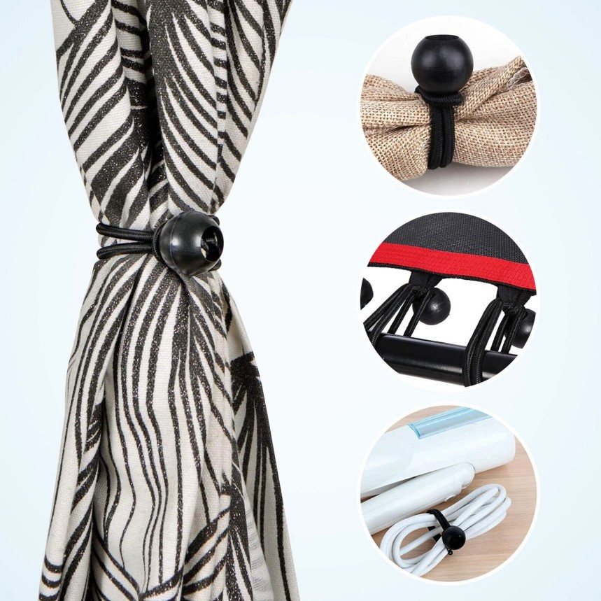 6" Ball Bungee Bungie Cord 100Pcs Black Heavy Duty Canopy Tarp Tie Downs *