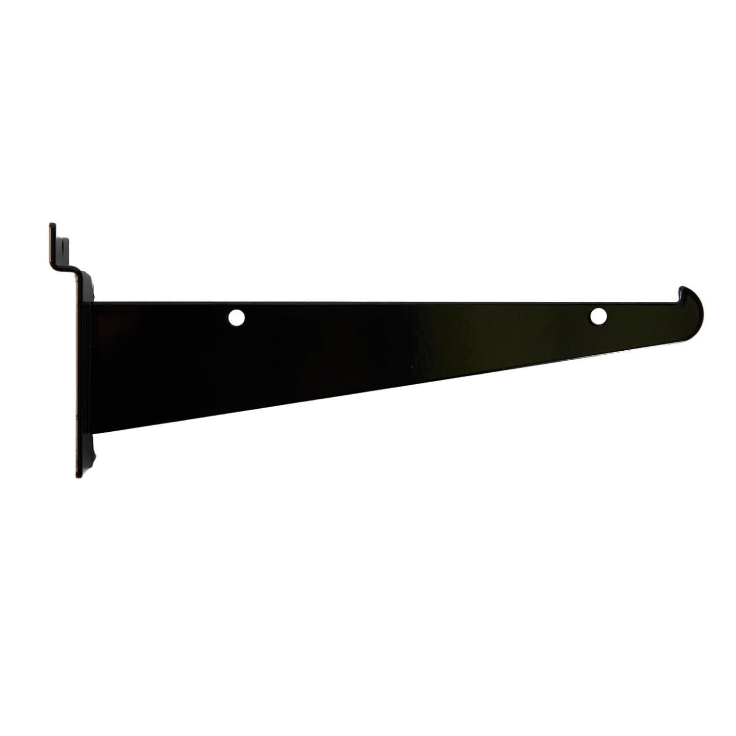 24 Slatwall 8" Knife Shelf Brackets Black Lip Retail Shelving Display Bracket
